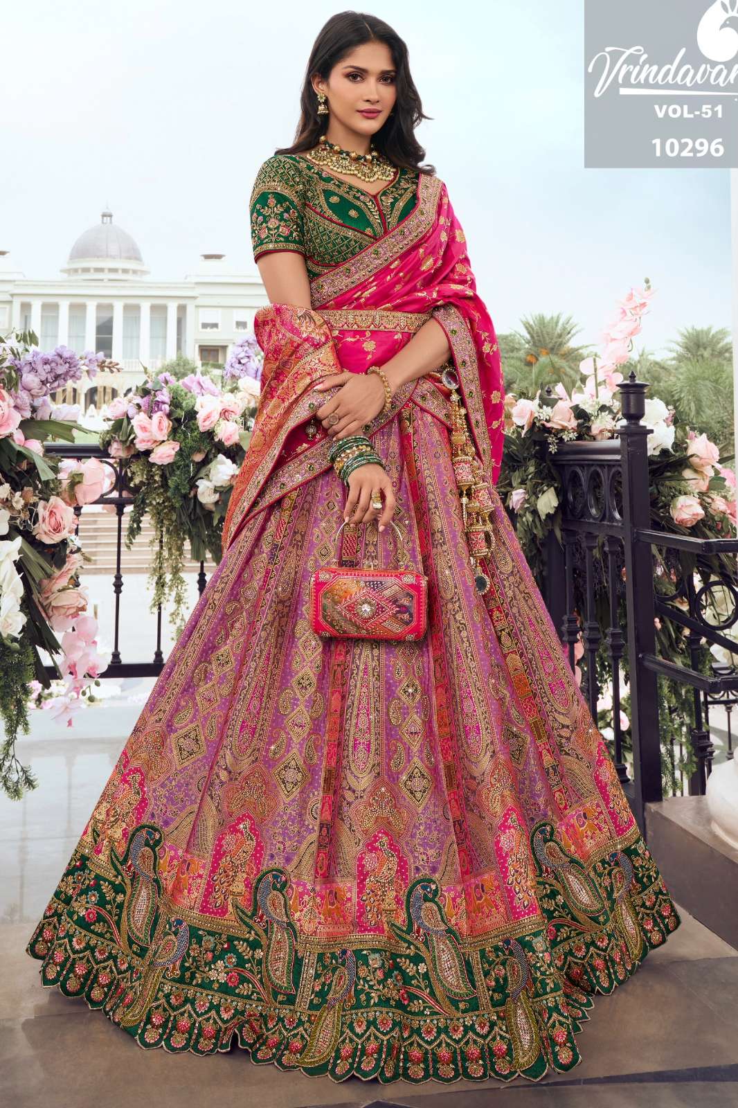 ROYAL 8479 VRINDAVAN VOL_51 DESIGNER BANARASI SILK LEHENGA CHOLI