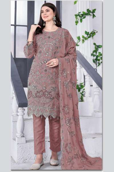 SHANAYA 310r S-165 EDITION SEQUENCE WORK DESIGNER FOX GEORGETTE PAKISTANI SUIT