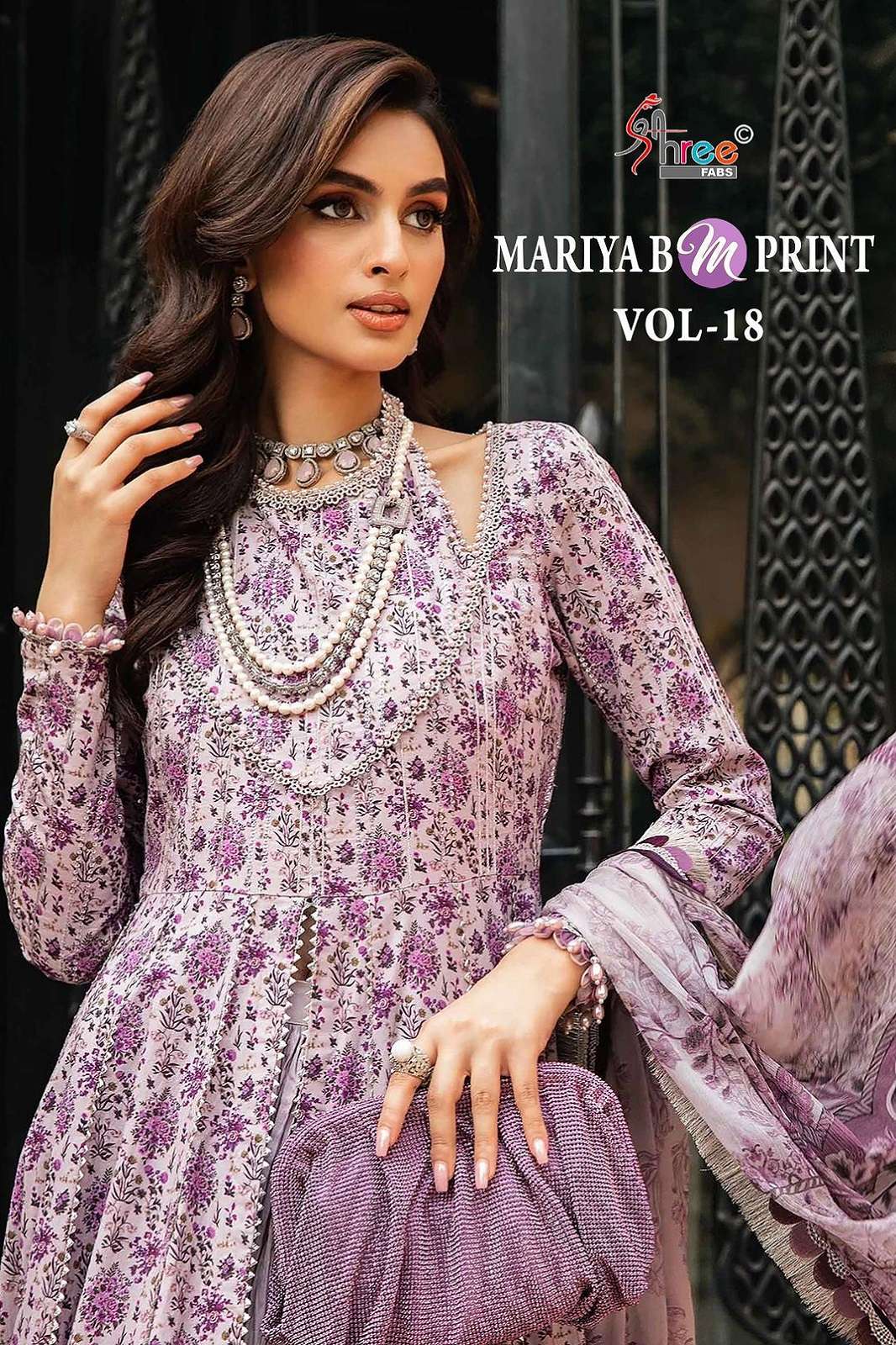 SHREE FAB MARIA B MPRINT VOL 18 PAKISTANI SUITS