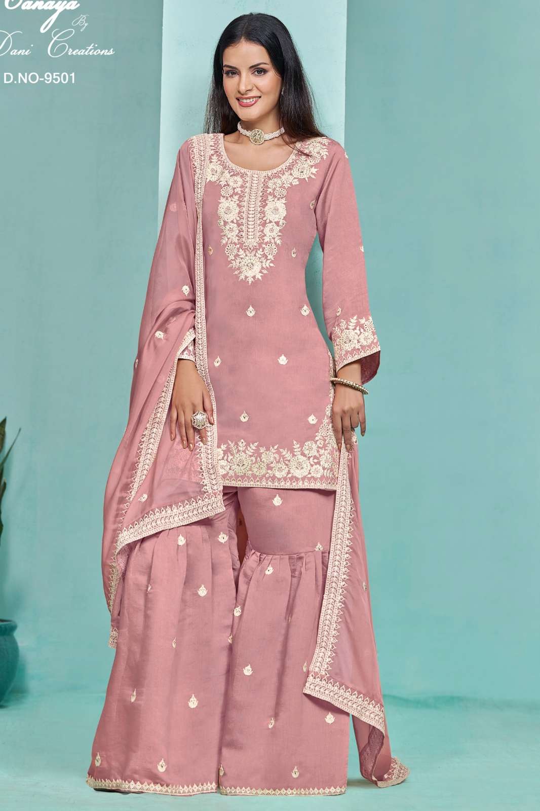 TWISHA 8110 AANAYA VOL-195 Wedding Wear Designer Chanderi SIlk Sharara Suit