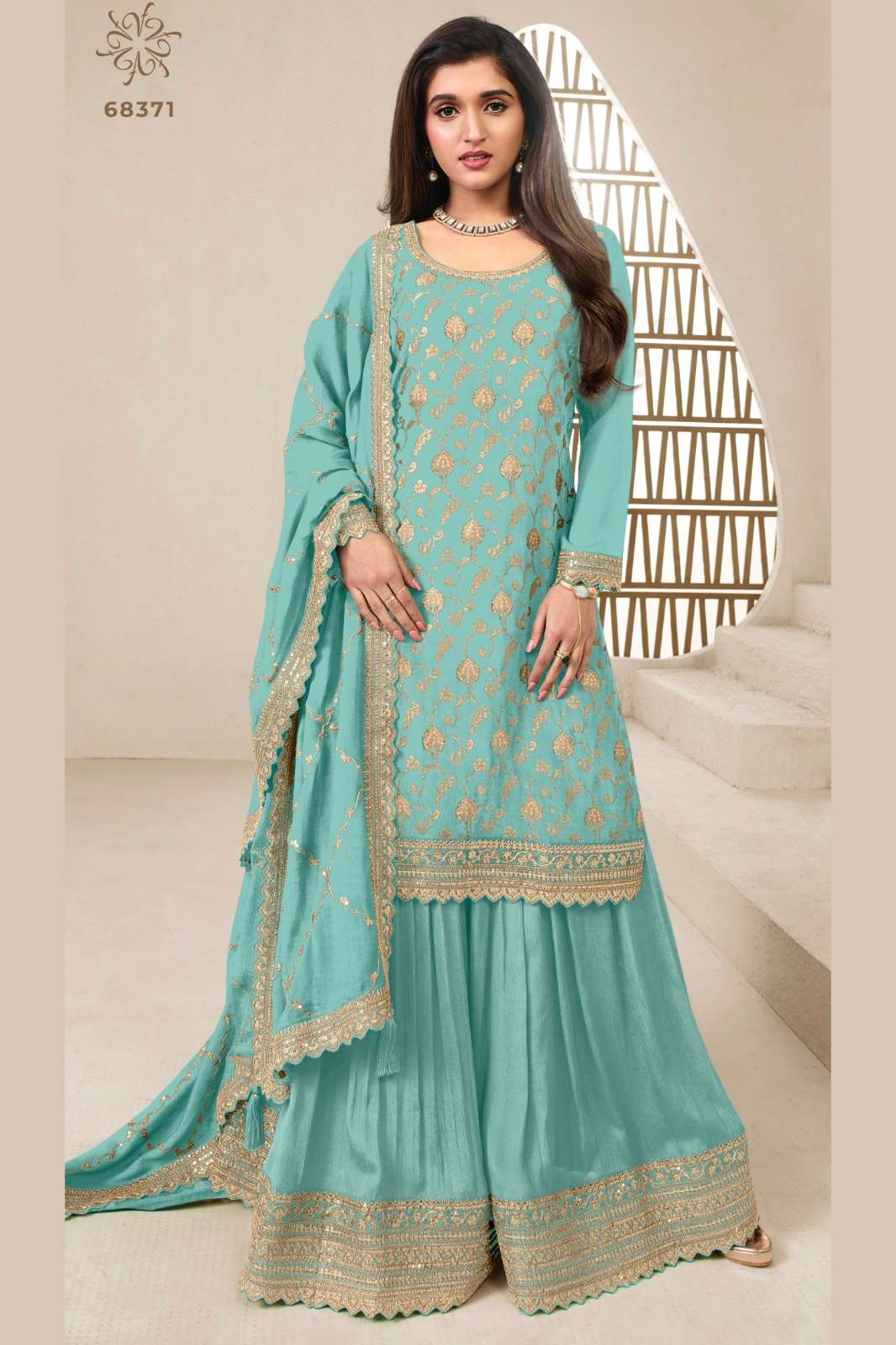 VINAY 7989 MIX EMBROIDERED WORK DESIGNER LADIES FANCY SUIT