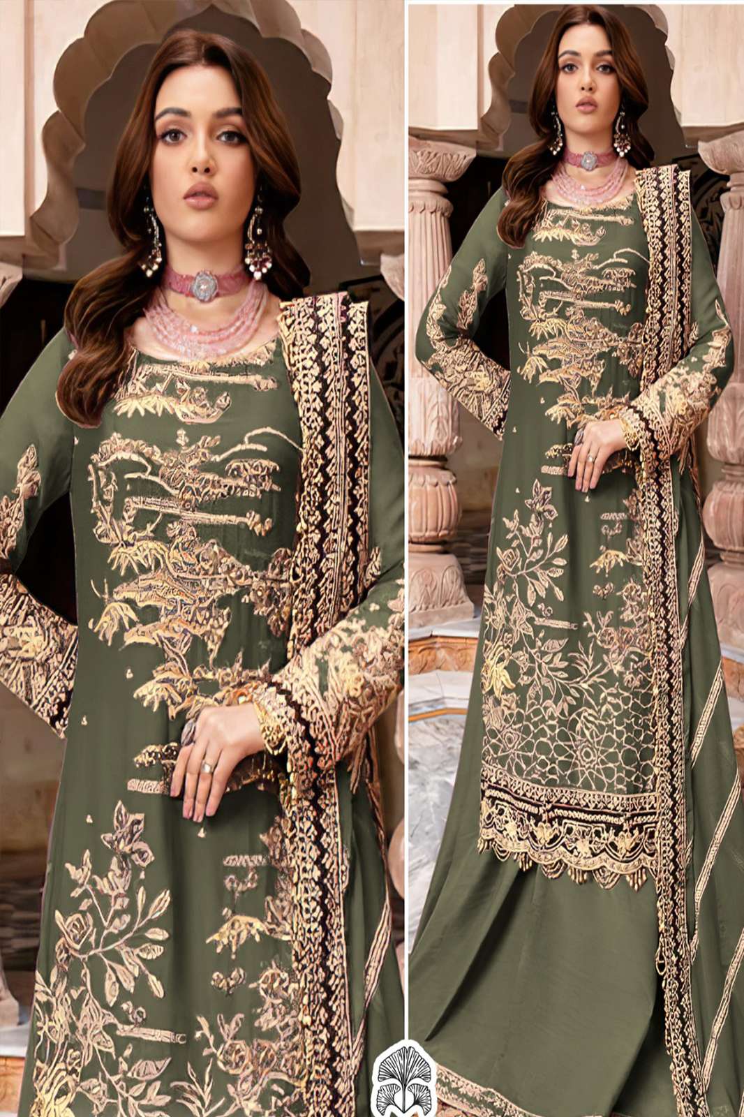 ZAHA 334r AADAB_VOL-2 WEDDING WEAR DESIGNER GEORGETTE PAKISTANI SUIT