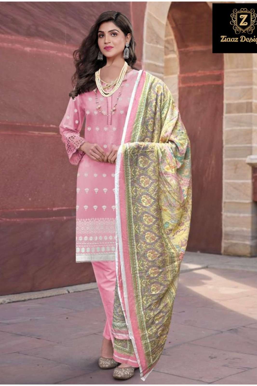 Ziaaz Designs 391q 617 618 619 620 Fancy style Designer Cambric cotton Pakistani Suit