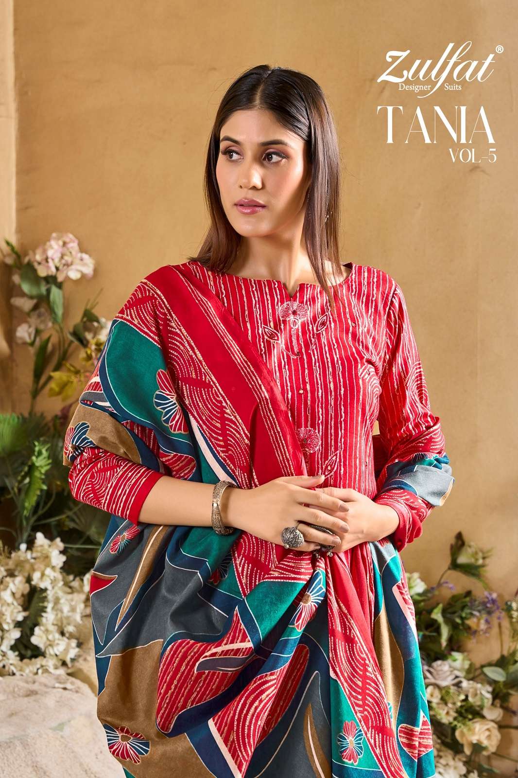 ZULFAT DESIGNER TANIA VOL 5 PAKISTANI SUITS 