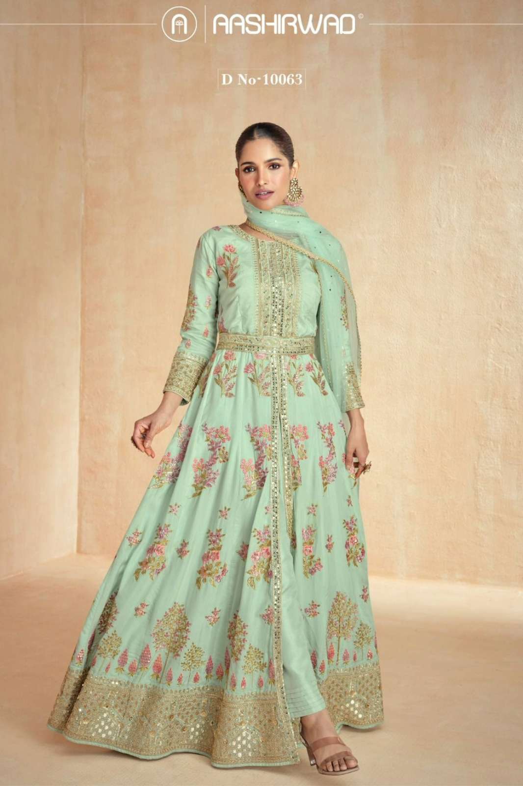 AASHIRWAD ZARINA 8771 READY TO WEAR PREMIUM SILK ANARKALI SUIT