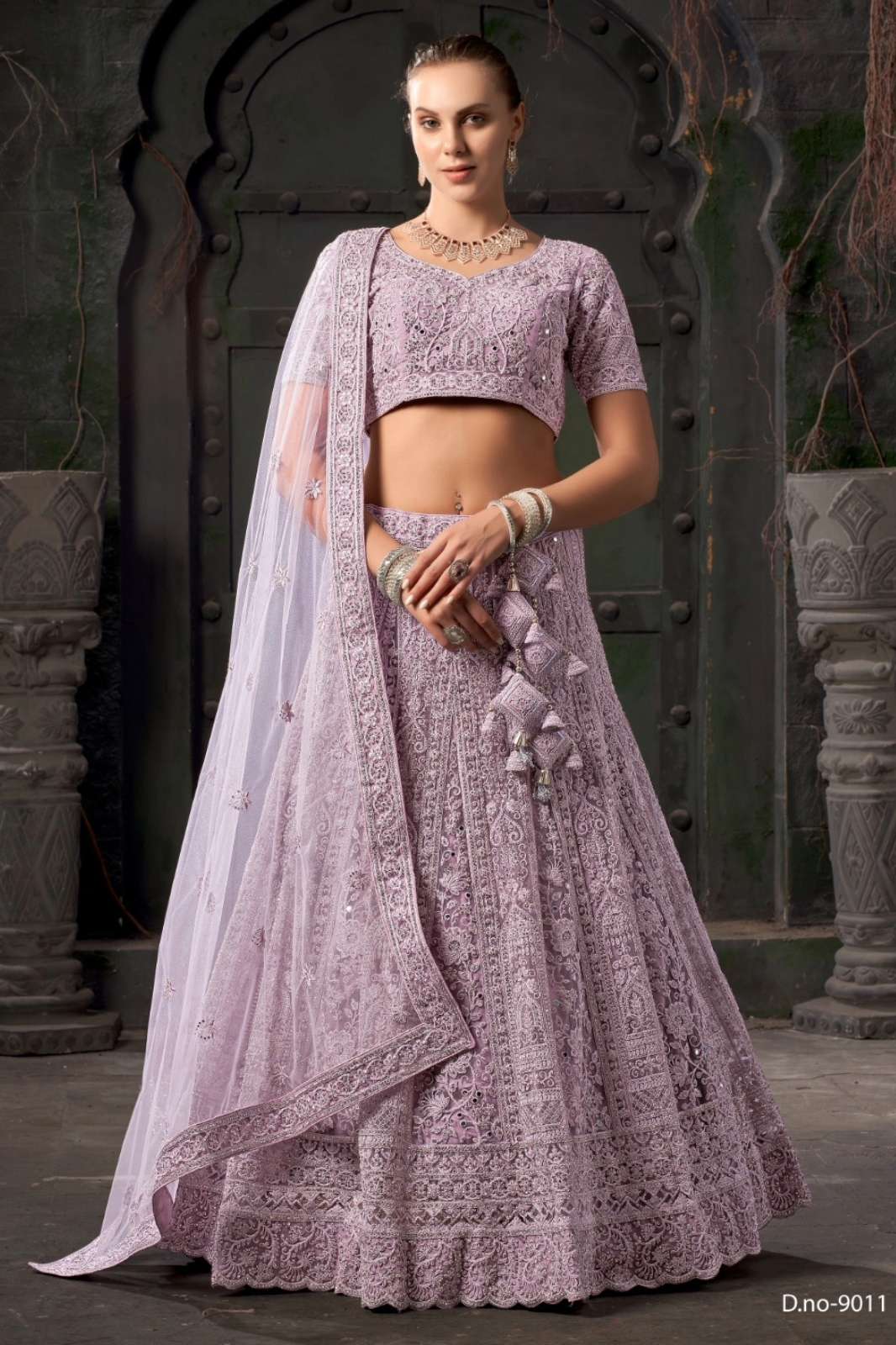 ANANTESH 8510 Bridal Couture Vol -3 (9011 Colour) Heavy Latkan Designer Net Lehenga Choli