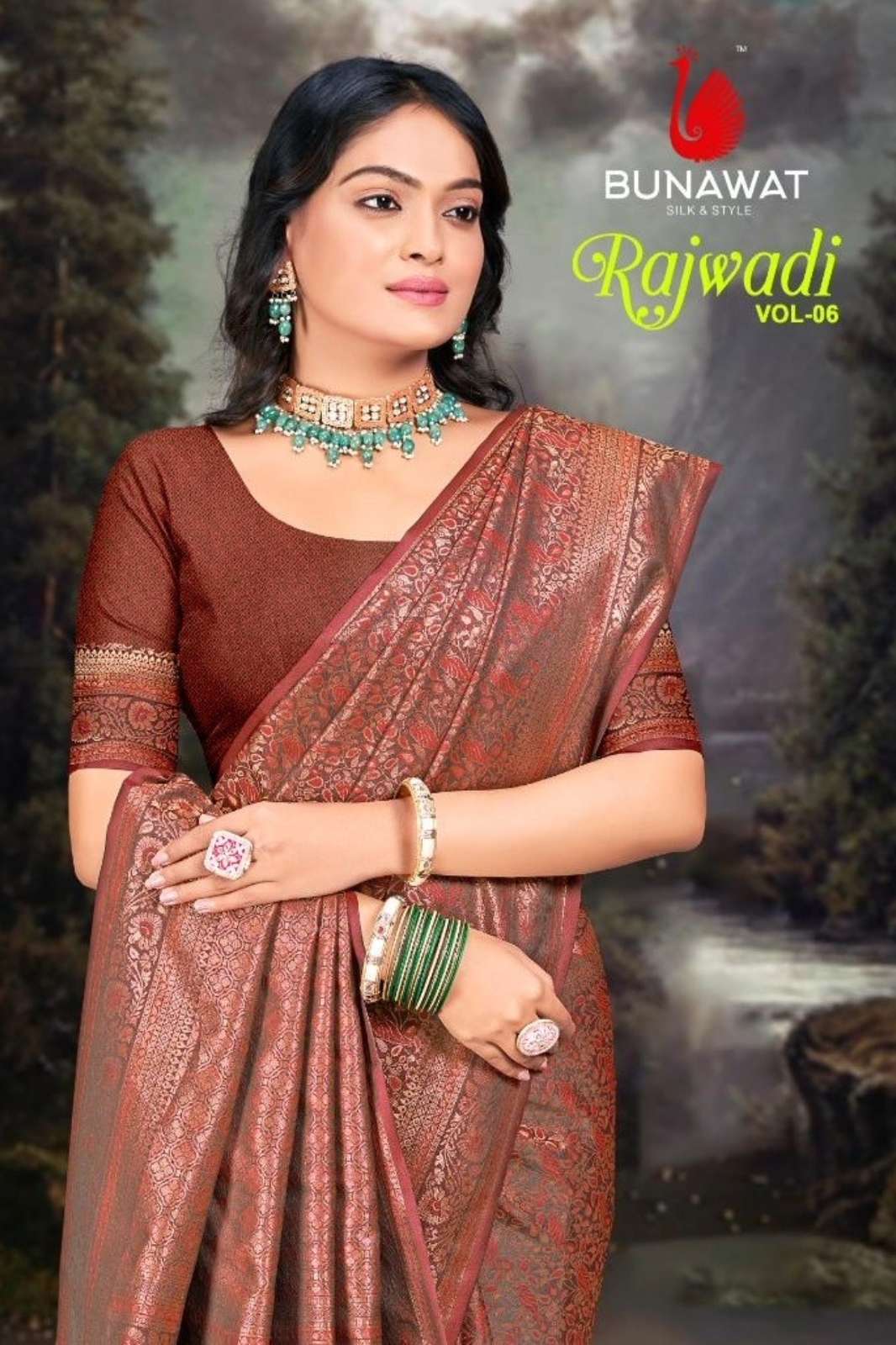 BUNAWAT Rajwadi Vol 06 8643 Woven Work Designer Banarasi Silk Saree