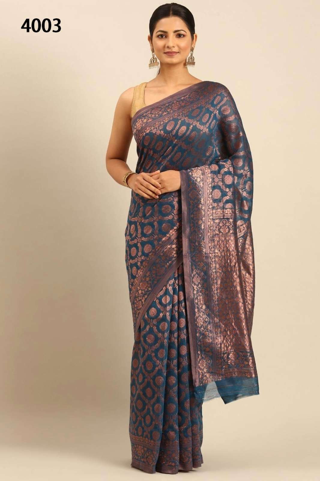 BUNAWAT RASMIKA VOL-04 8697 Woven Designer Cotton Saree