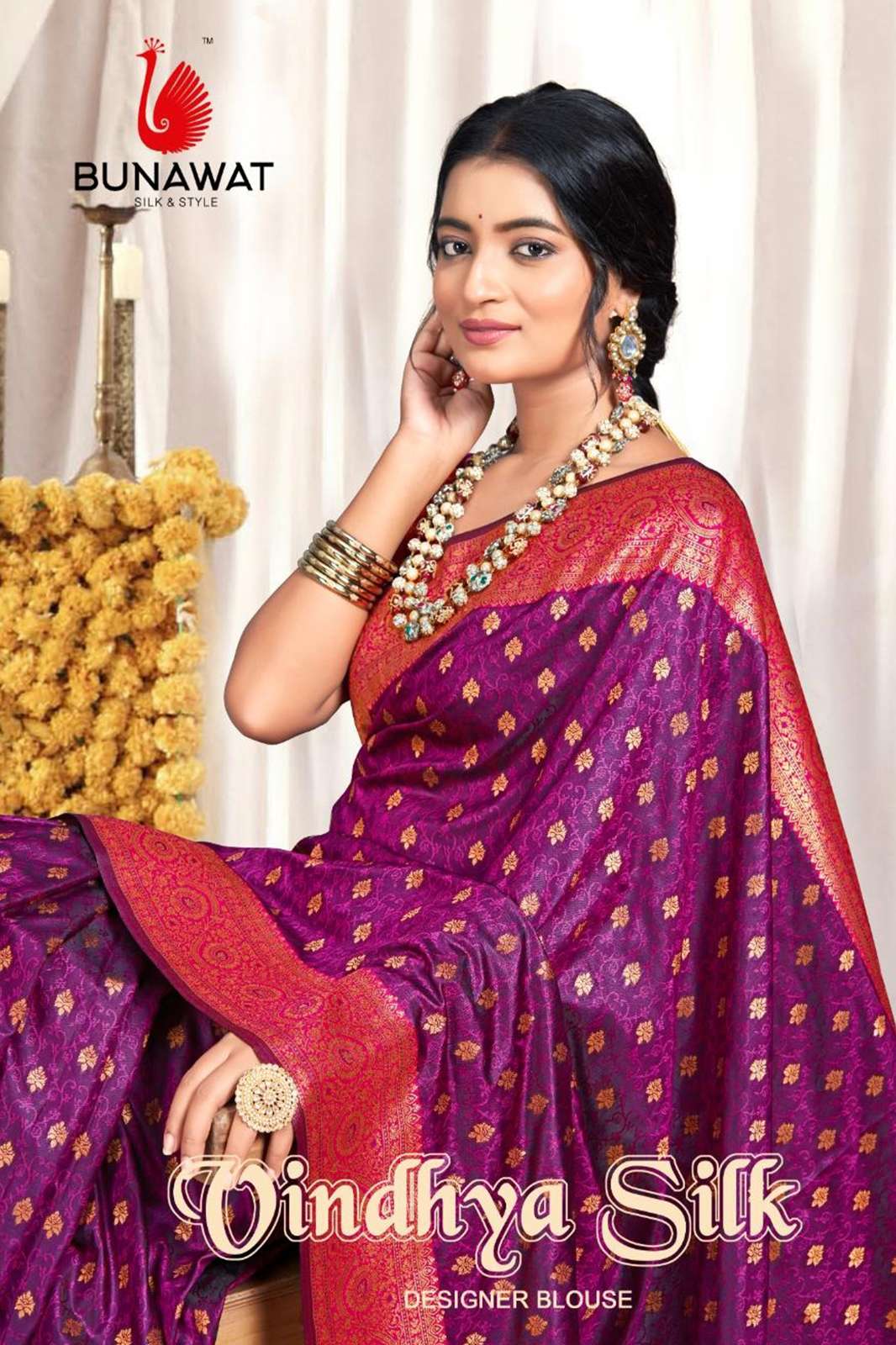 BUNAWAT Vindhya silk 9041 Festival Wear Style Designer Silk Saree