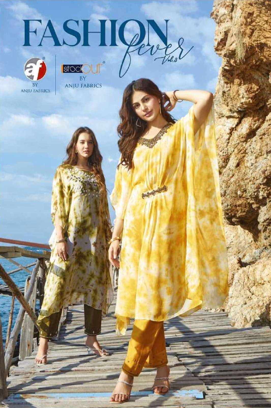 FASHION FEVER VOL 3 BY ANJU FABRICS READY TO WEAR KURTIES