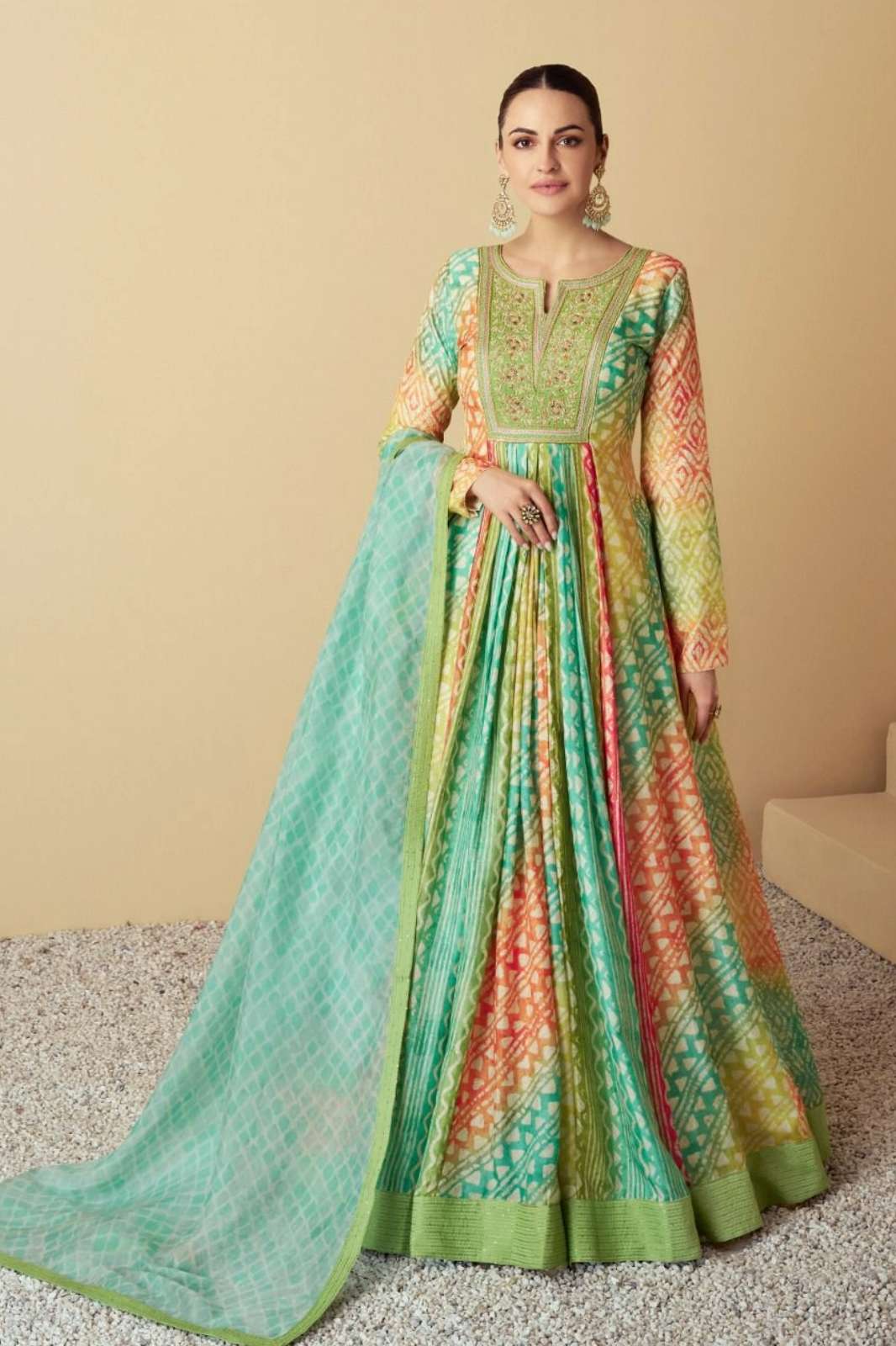 Gulkayra VAARI 8608 Readymade Real Muslin Digital Printed Anarkali Suit 