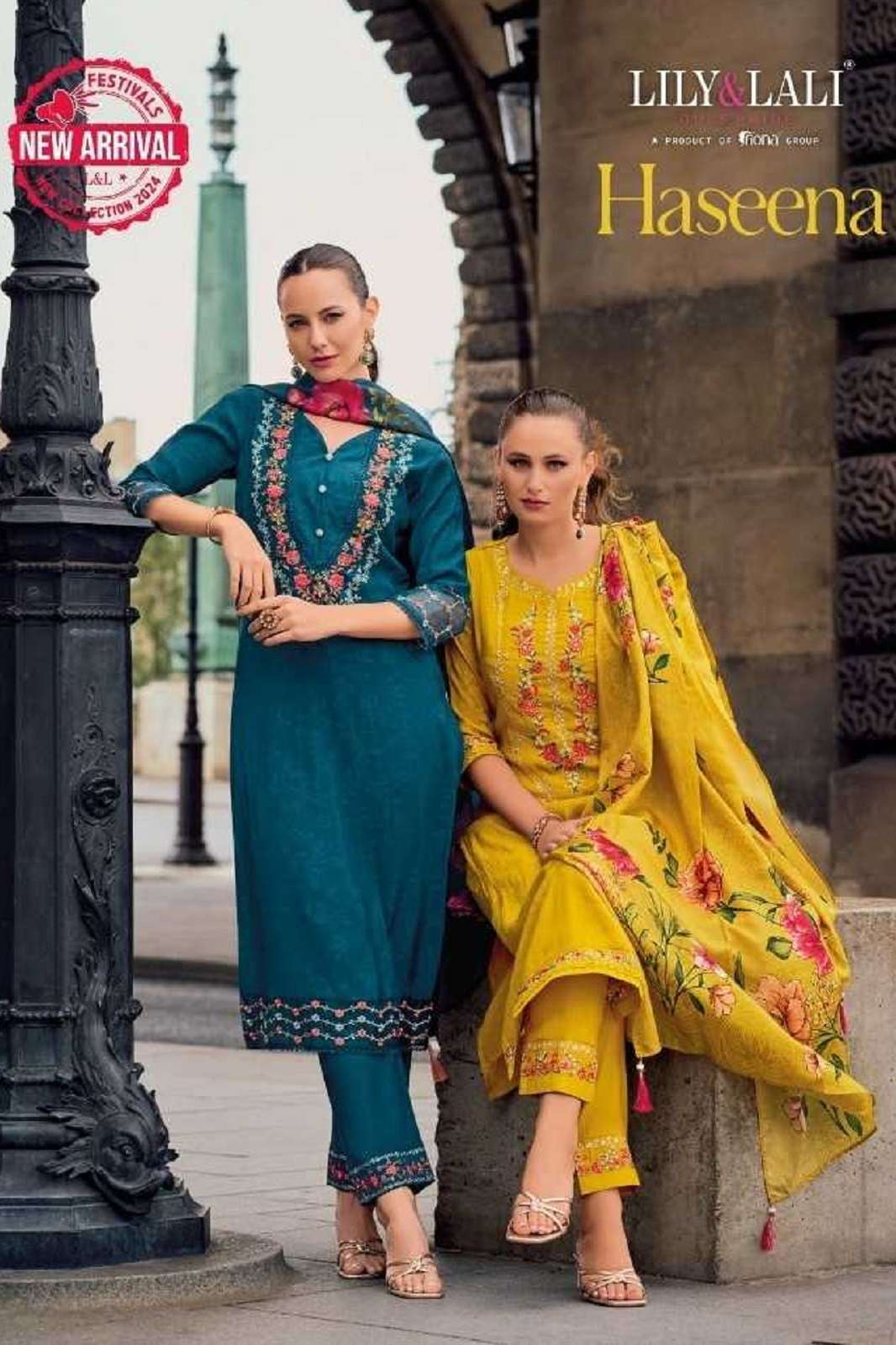 HASEENA BY LILY AND LALI READY TO WEAR STRAIGHT KURTIS