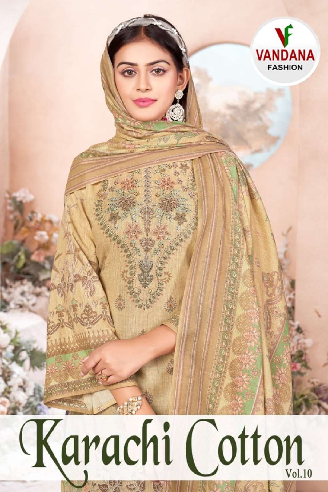 VANDANA KARACHI COTTON VOL 10 DESIGNER SALWAR SUITS