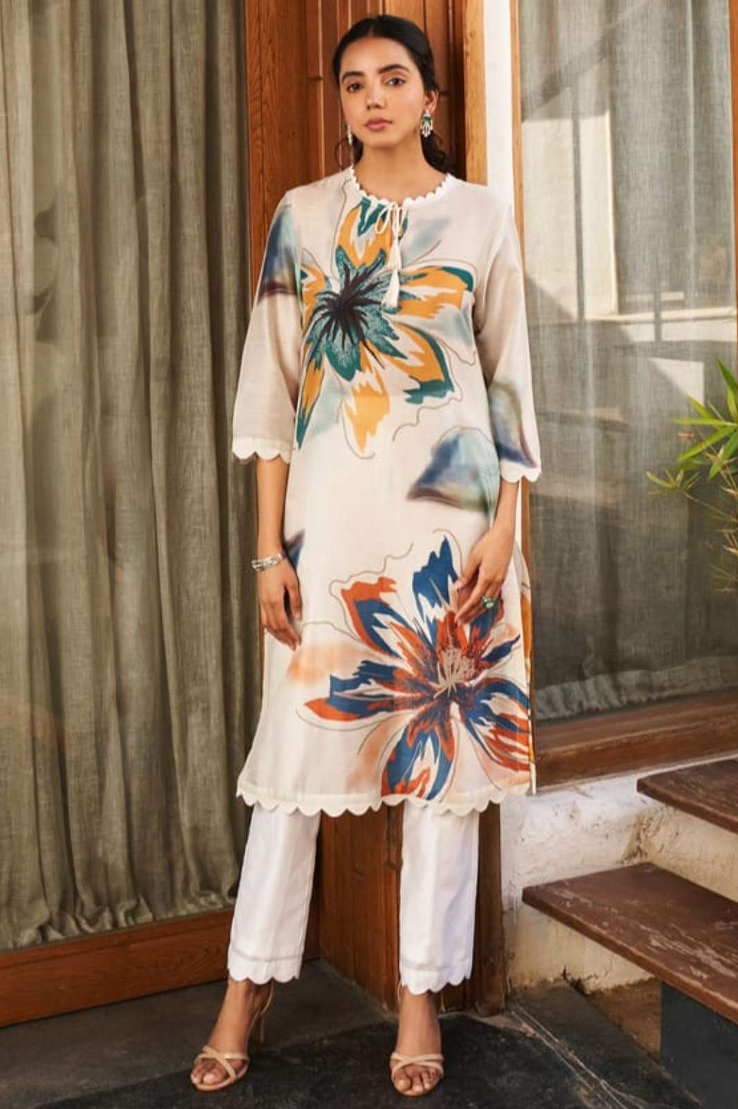 Vouch 8626 LOVELY Beautiful Women Designer Heavy Cotton Kurti Set