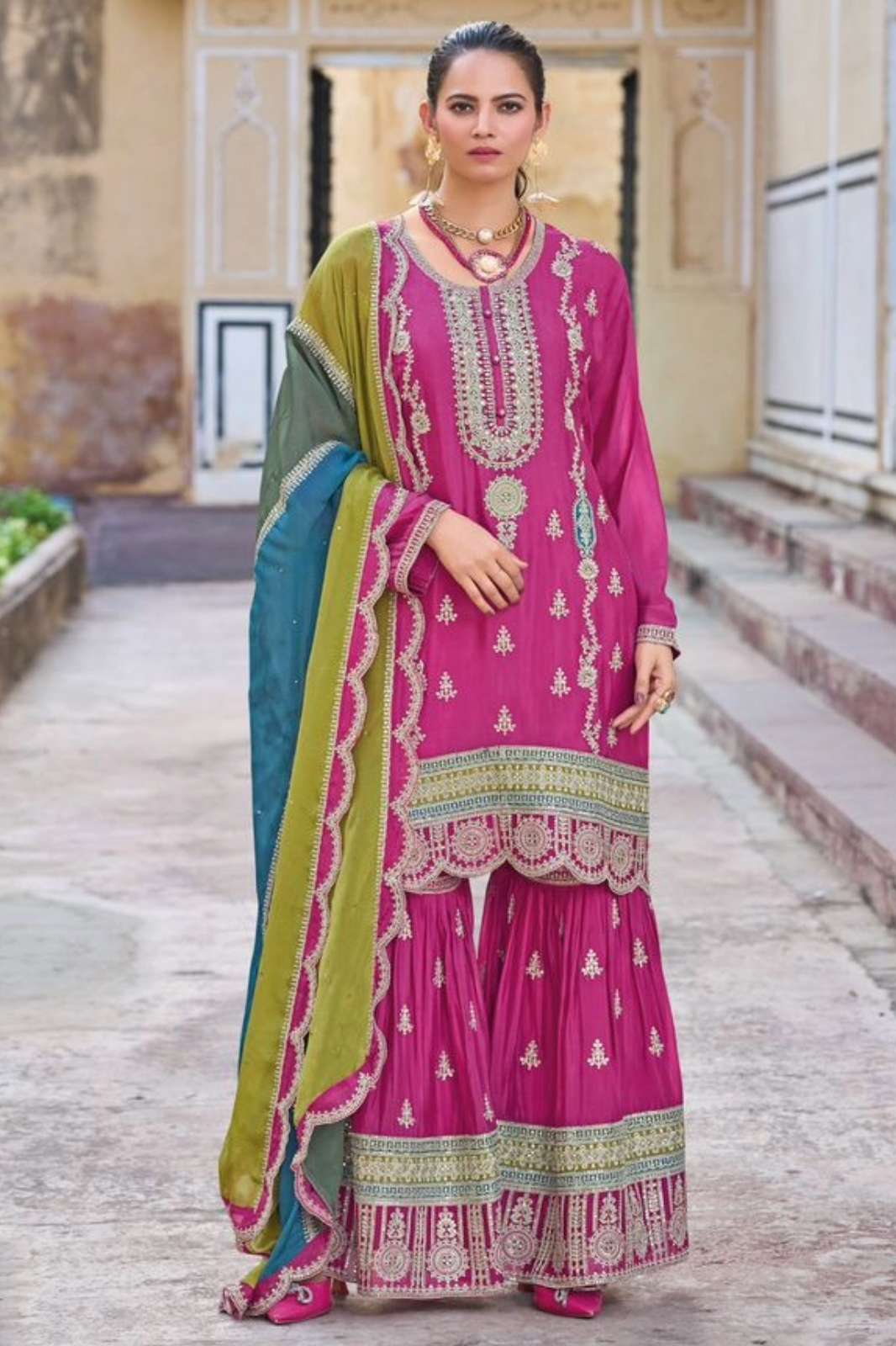 Your choice AROMA 8772 Festival Special Designer Real Chinon Salwar Kameez