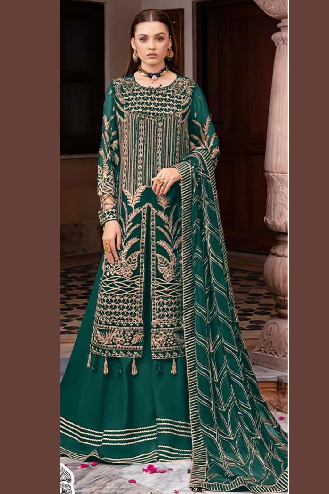 ZAHA 372r AFSARA VOL-3 INDIAN WOMEN DESIGNER FAUX GEORGETTE PAKISTANI SUIT