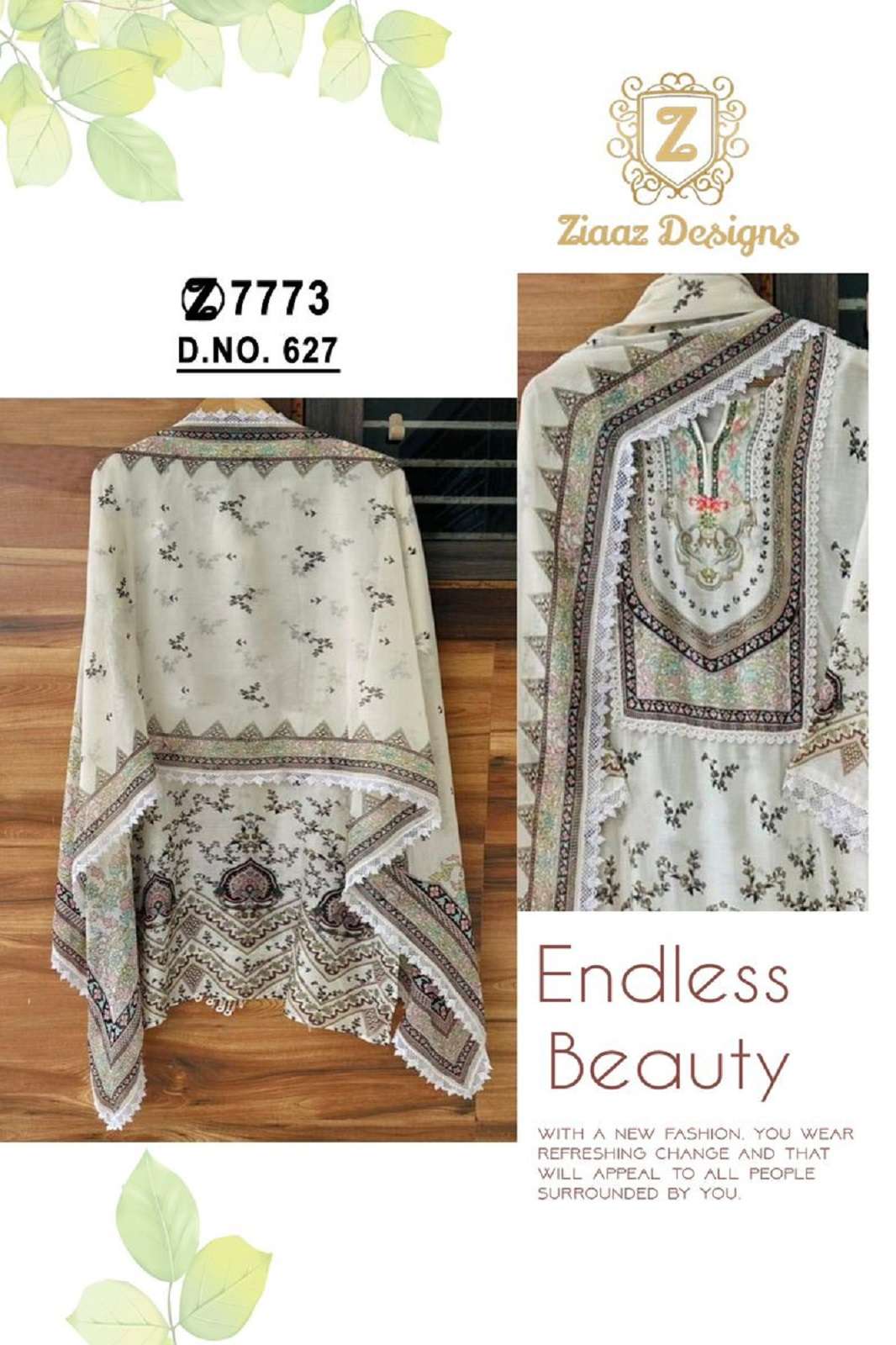 ZIAAZ DESIGNS 627 DESIGNER PAKISTANI SUITS