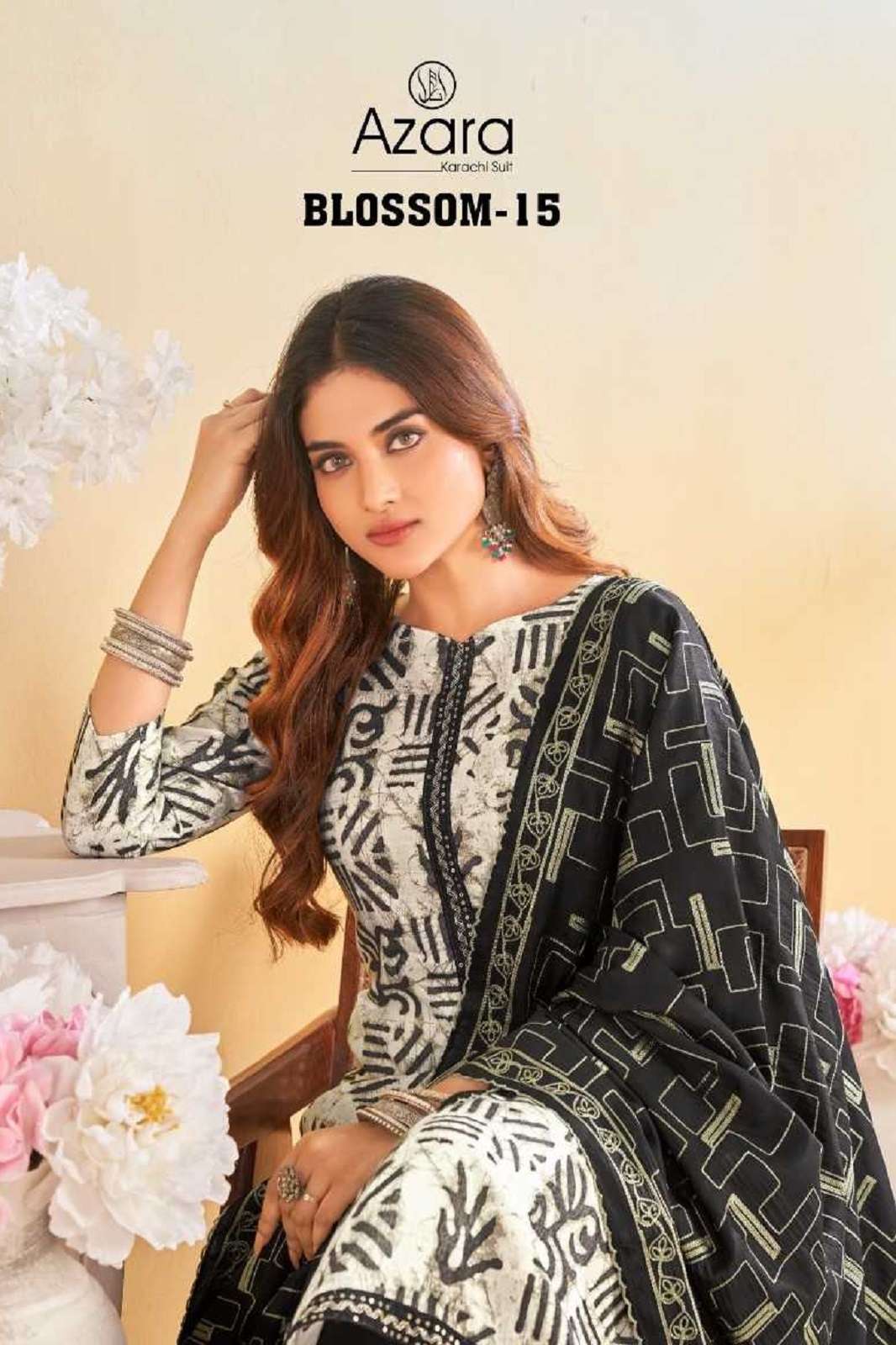 AZARA BLOSSOM VOL 15 DESIGNER COTTON SUITS