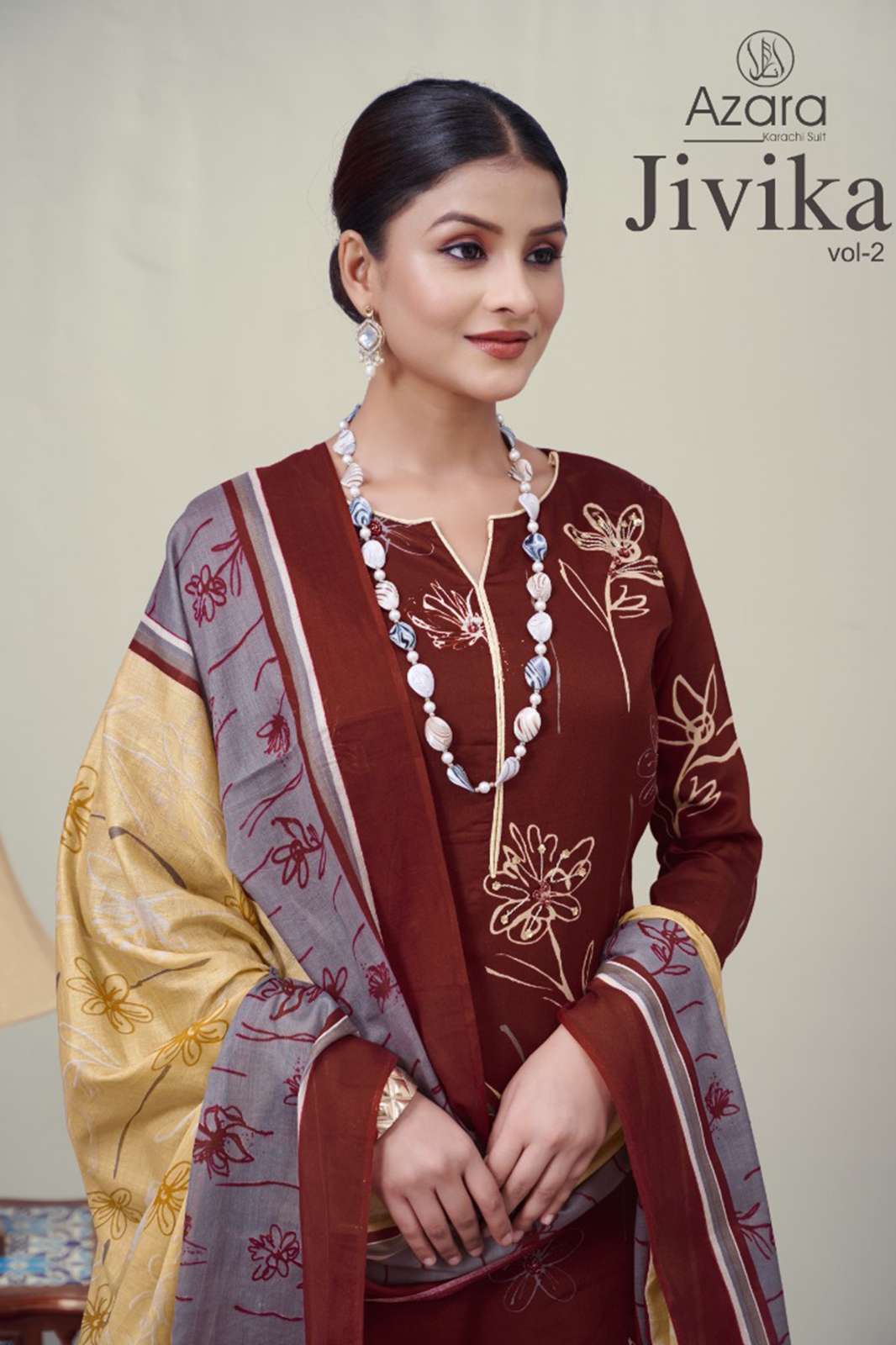 Azara JIVIKA 2 Hand Work Designer Festival Wear Cotton Suit