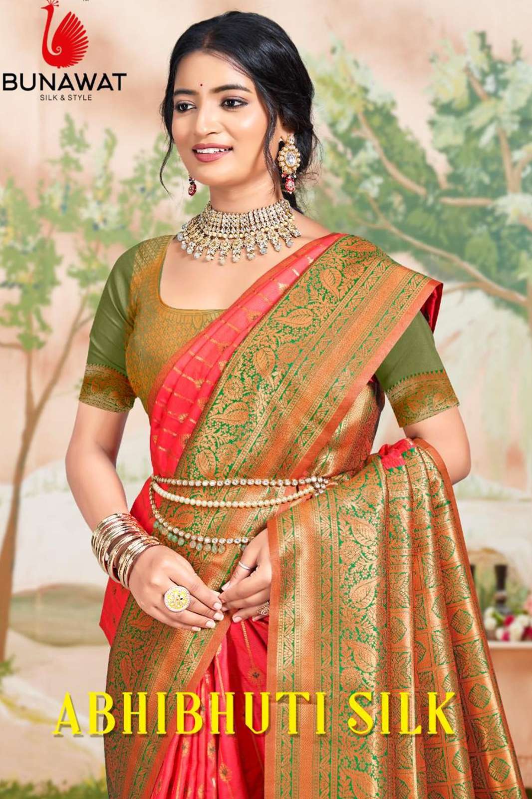 BUNAWAT Abhibhuti Silk 9081 Festival Wear Designer Silk Saree