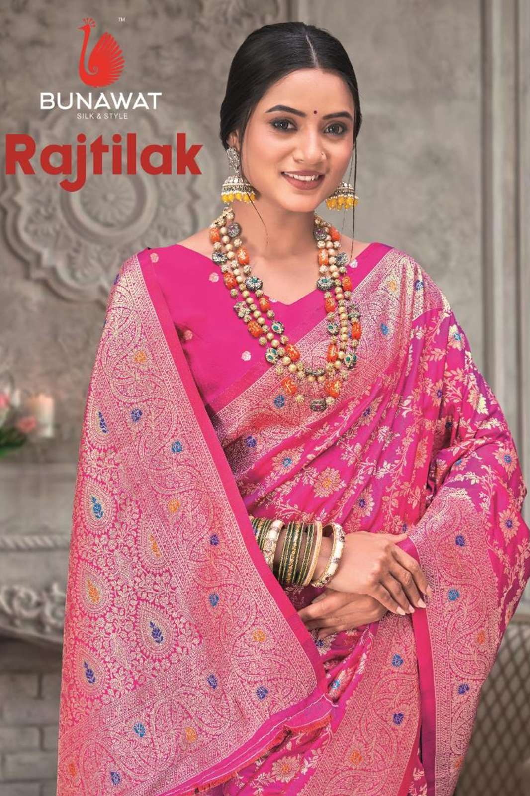 BUNAWAT Rajtilak 9284 Indian Women Woven Designer Silk Saree