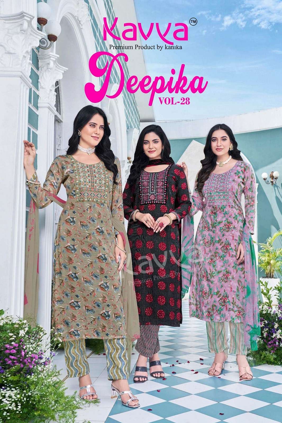 DEEPIKA VOL 28 BY KAVYA COTTON READY TO WEAR KURTIES