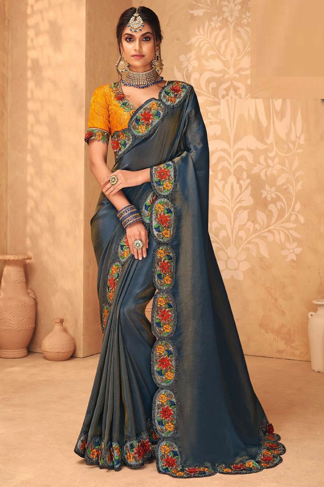 Desiluk Jodha 9194 Wedding & Party Wear Designer Cotton Silk Saree