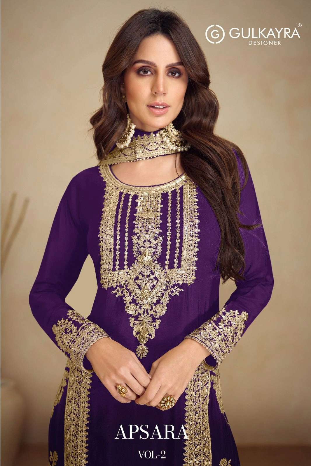 Gulkayra ApSara Vol 2 9238 Readymade Real Chinnon Suit with Embroidery Work 