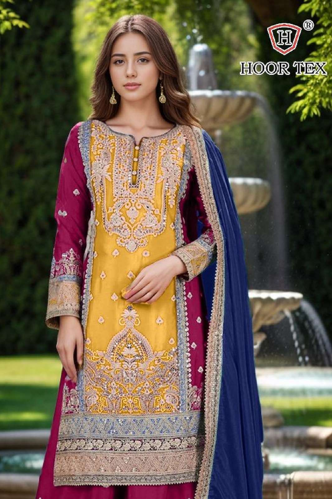 HOORTEX H 261 DESIGNER PAKISTANI SALWAR SUITS