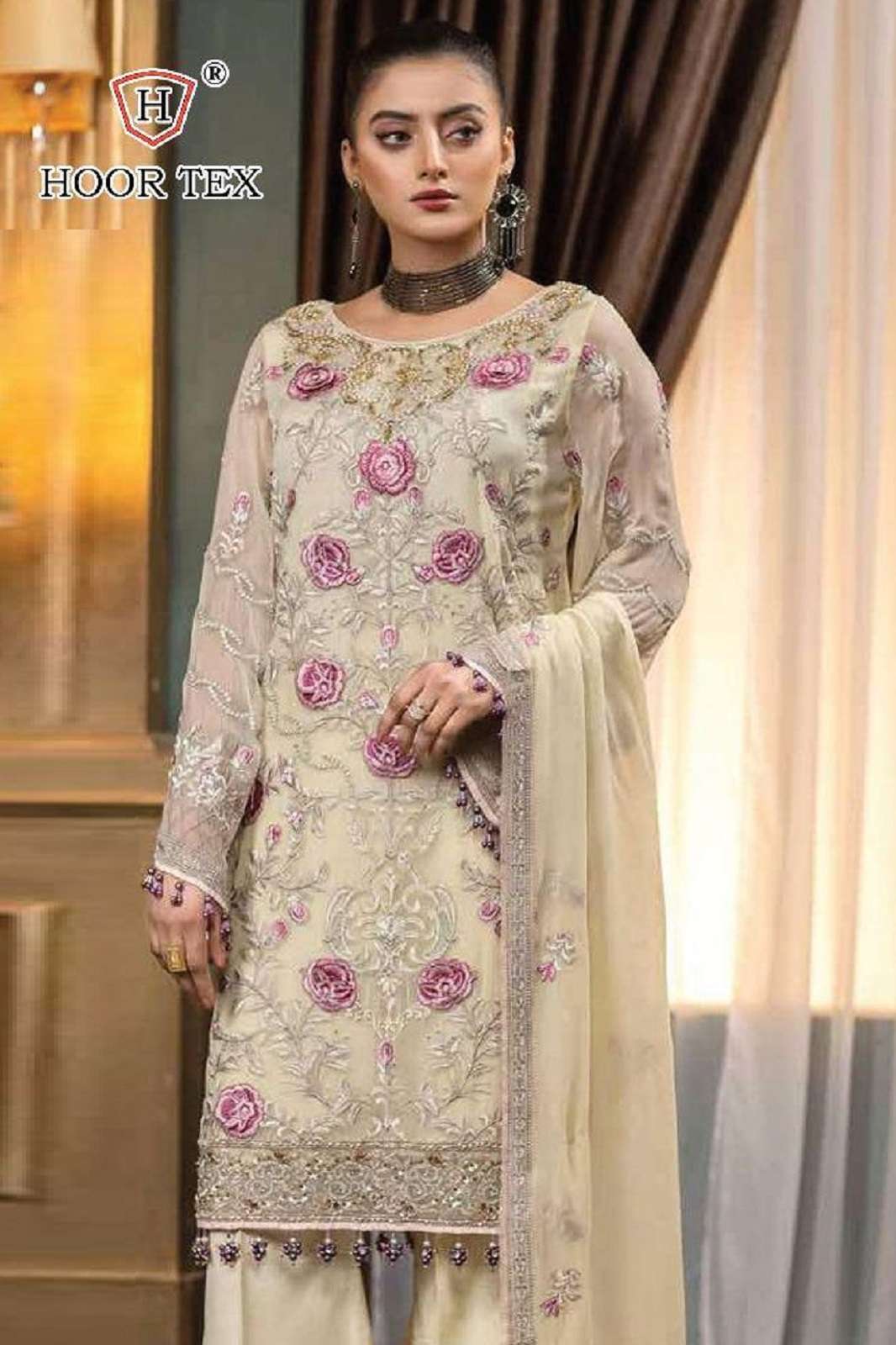 HOORTEX H 265 SEMI STITCHED PAKISTANI SUITS 