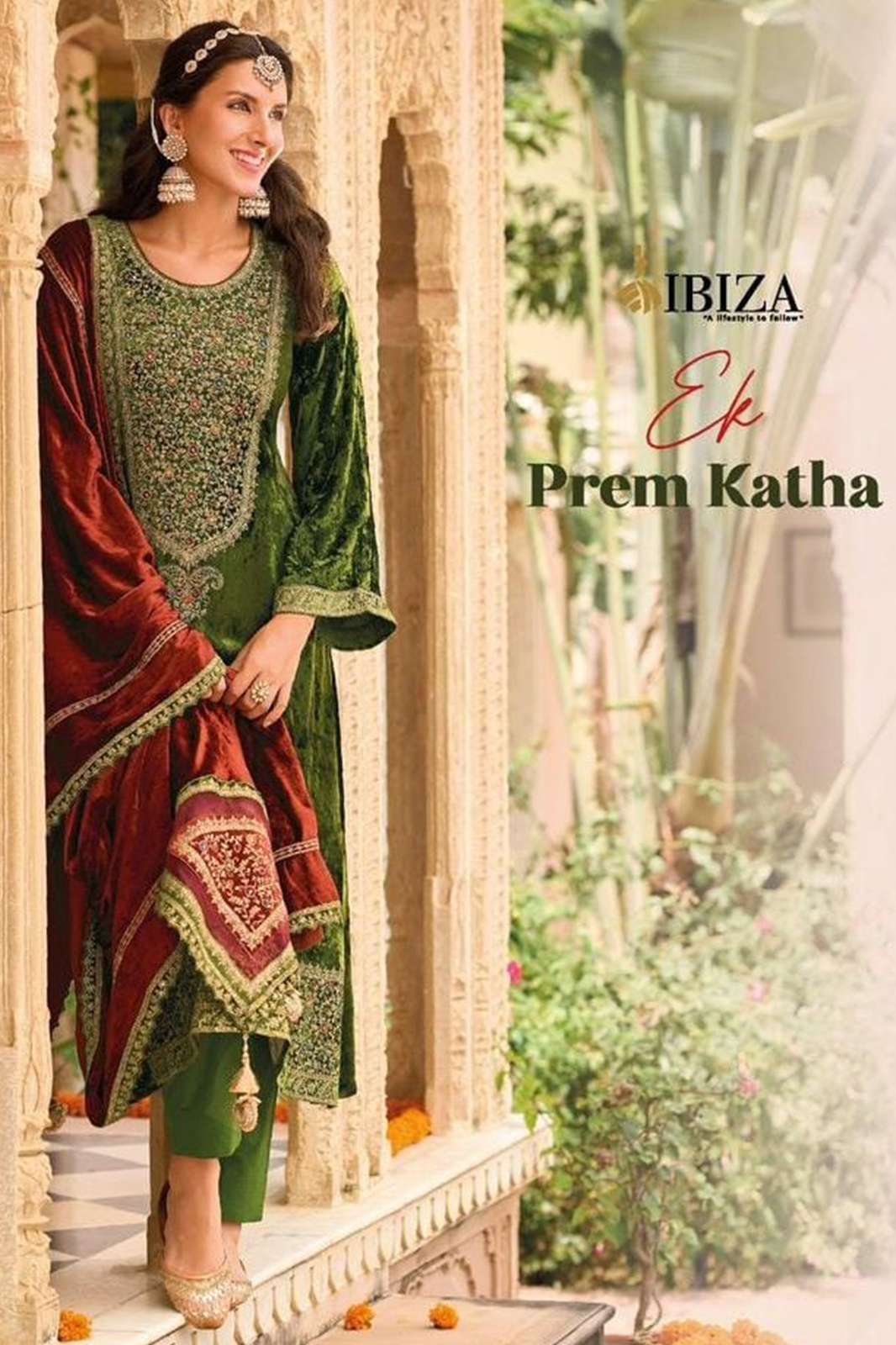 IBIZA EK PREM KATHA LATEST DESIGNER PURE VISCOSE VELVET SUIT