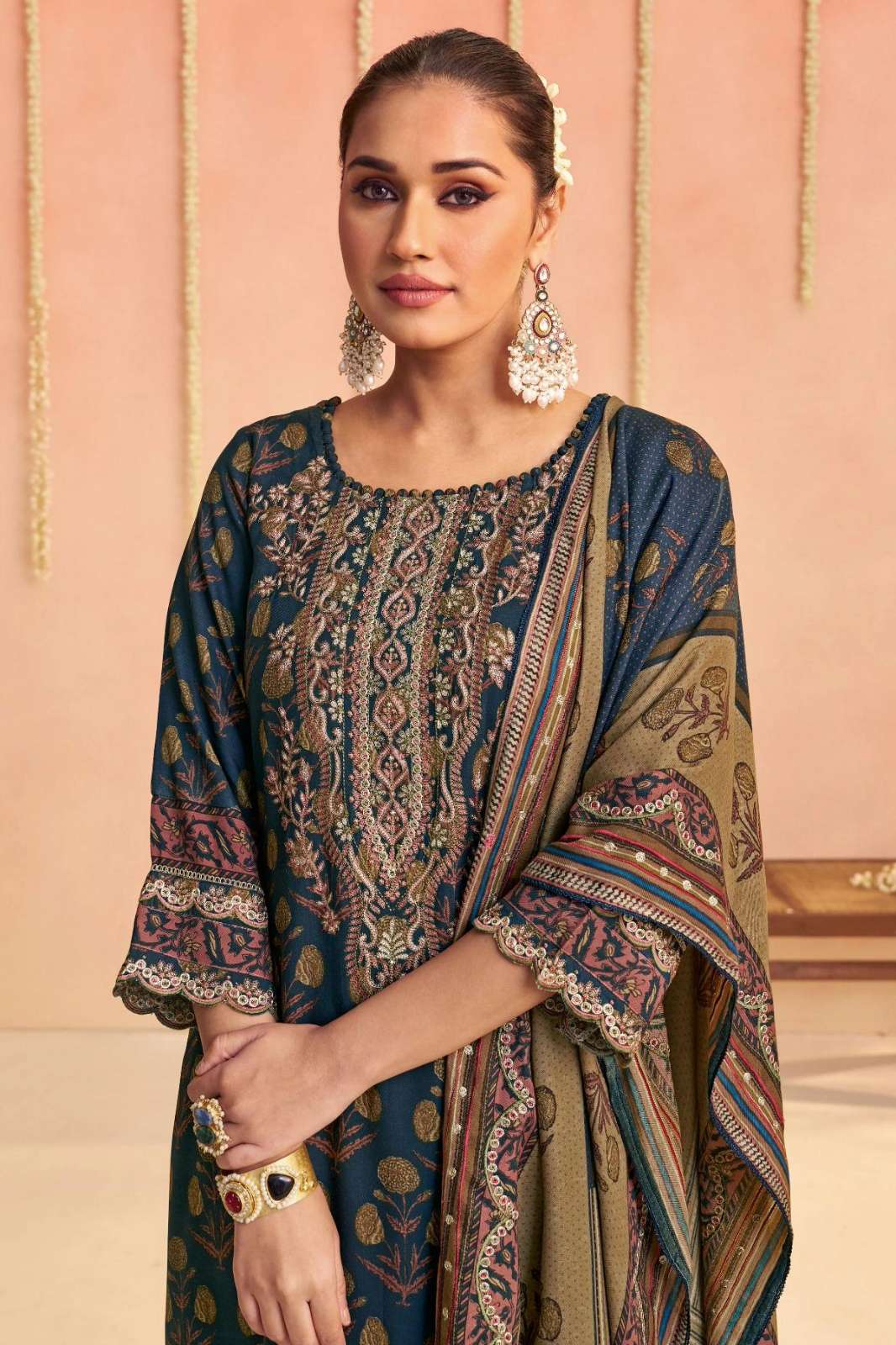 JAIY VIJCIY MANJARI PURE PASHMINA EMBROIDERED SUIT