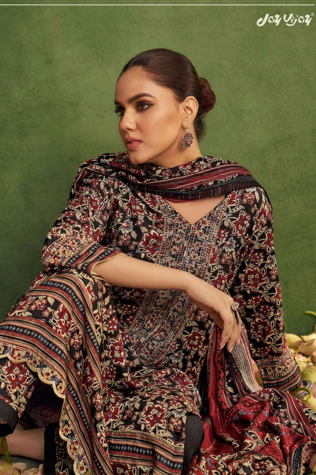 JAYVIJAY KOSHA PURE PASHMINA DIGITAL PRINTED SUIT