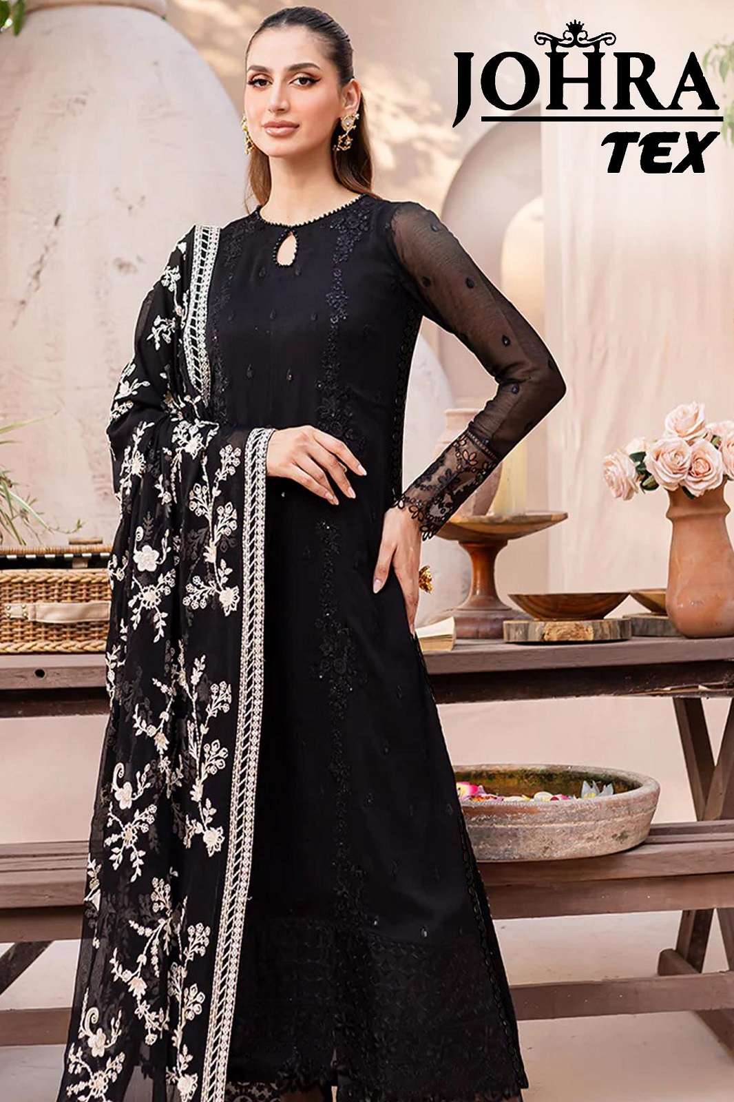 JOHRA TEX JT 151 GEORGETTE PAKISTANI SUITS