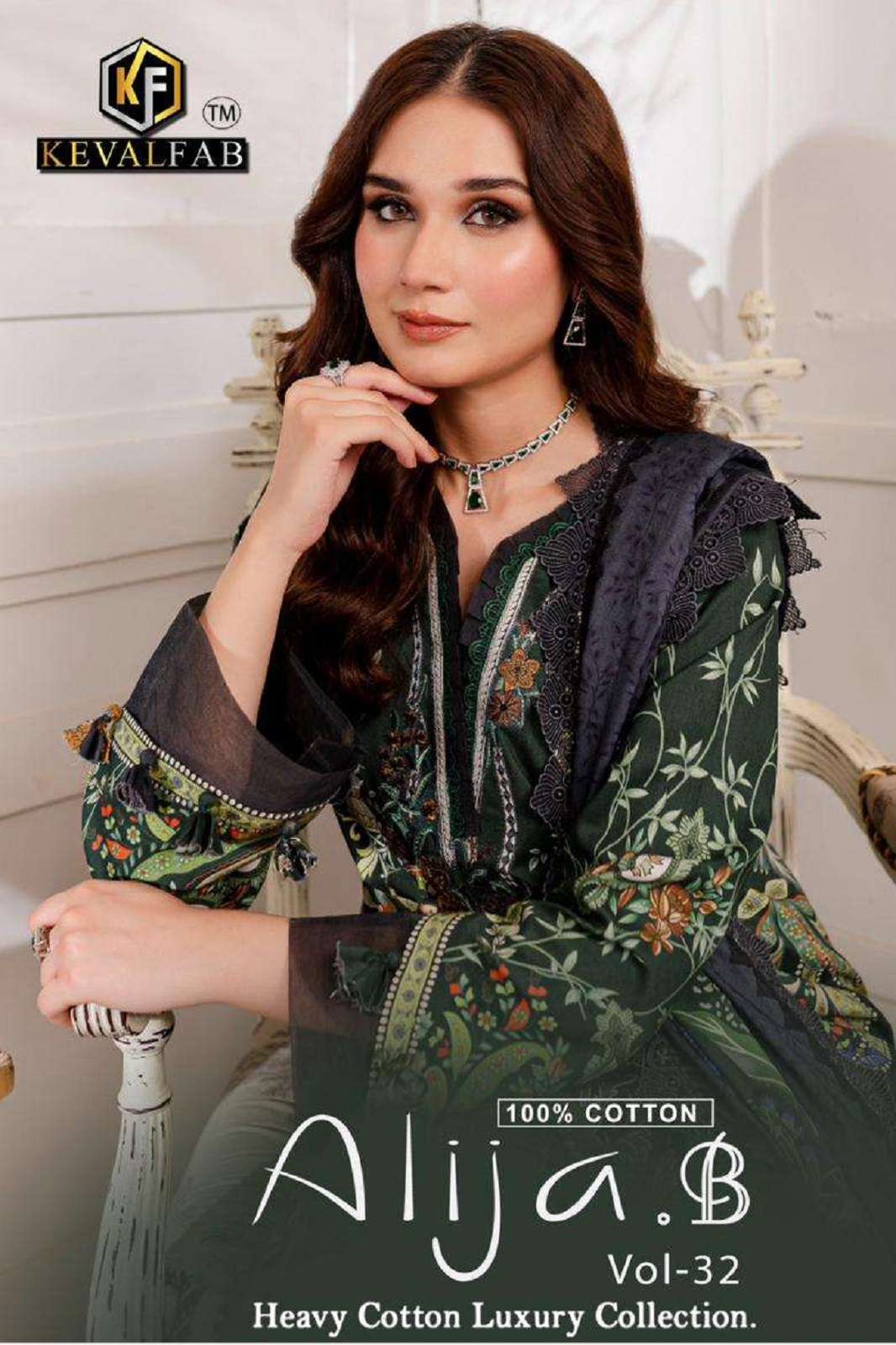 KEVAL FAB ALIJA B VOL 32 COTTON PRINTED SUITS