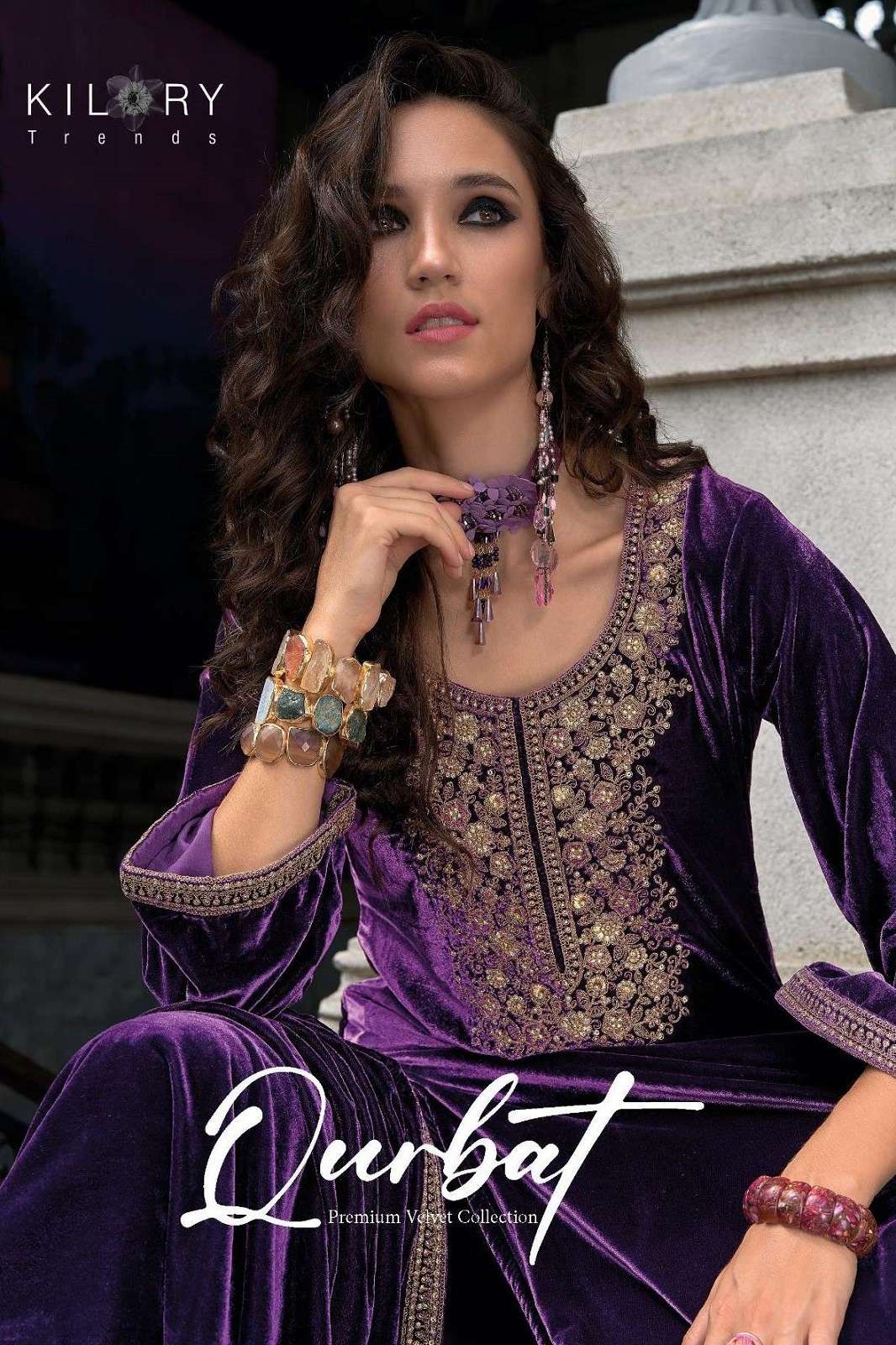 KILORY TRENDZ QURBAT PREMIUM VELVET SUITS