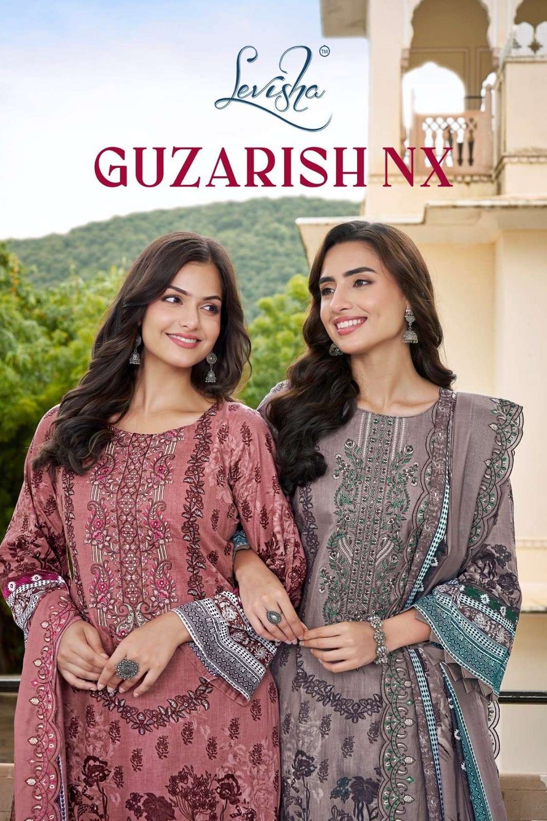 LEVISHA GUZARISH NX CAMBRIC LAWN PAKISTANI SUITS