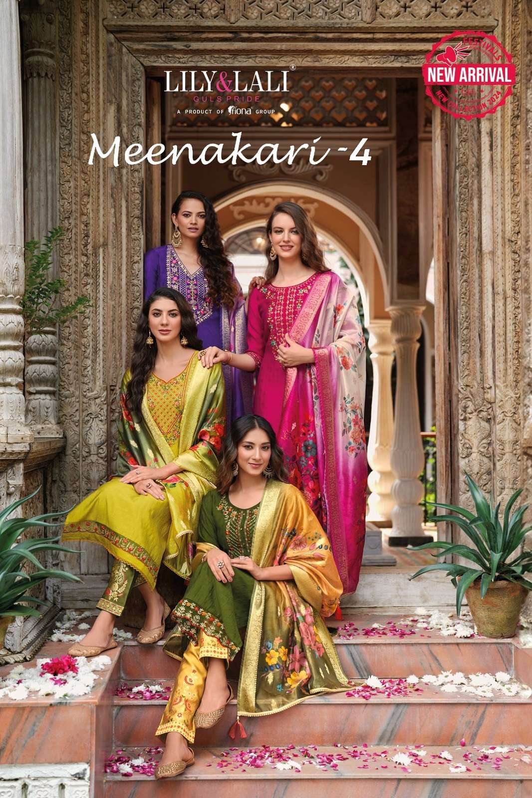 MEENAKARI VOL 4 BY LILY & LALI READY TO WEAR ANARKALI KURTIES