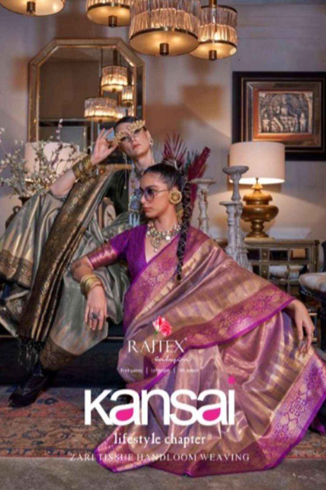 Rajpath Kansai 9499 Weaving Work Designer Tissue Silk Saree