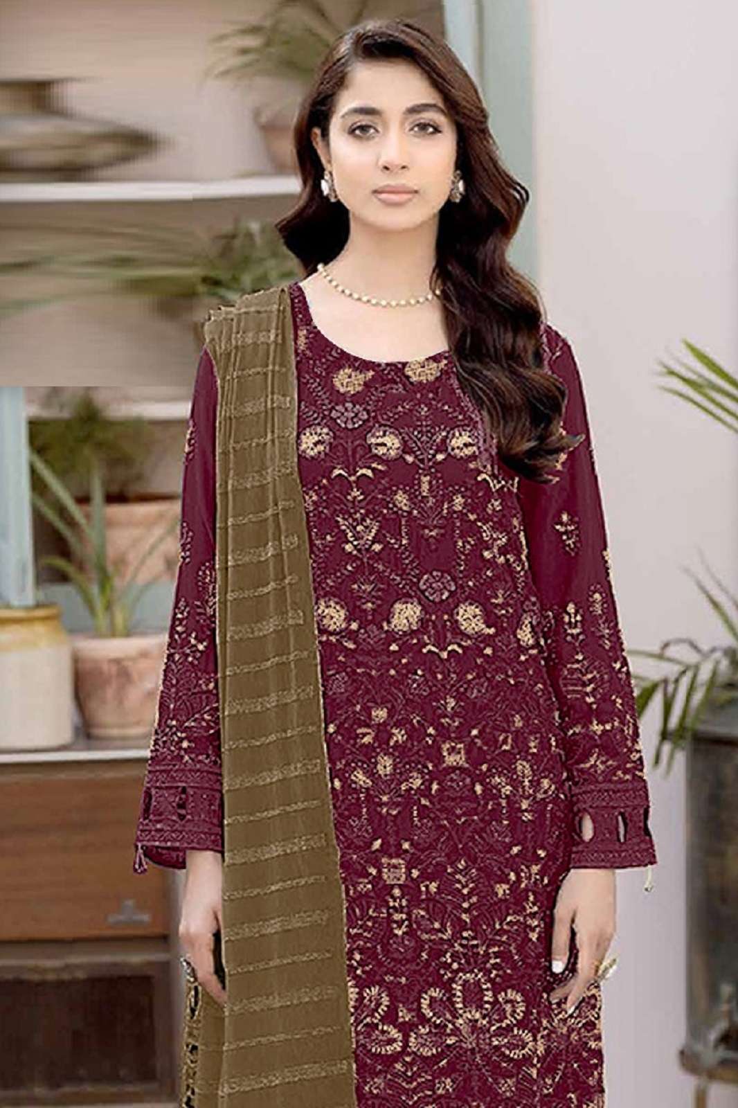 SAFA CREATION SF PK 1010 SEMI STITCHED PAKISTANI SALWAR SUITS