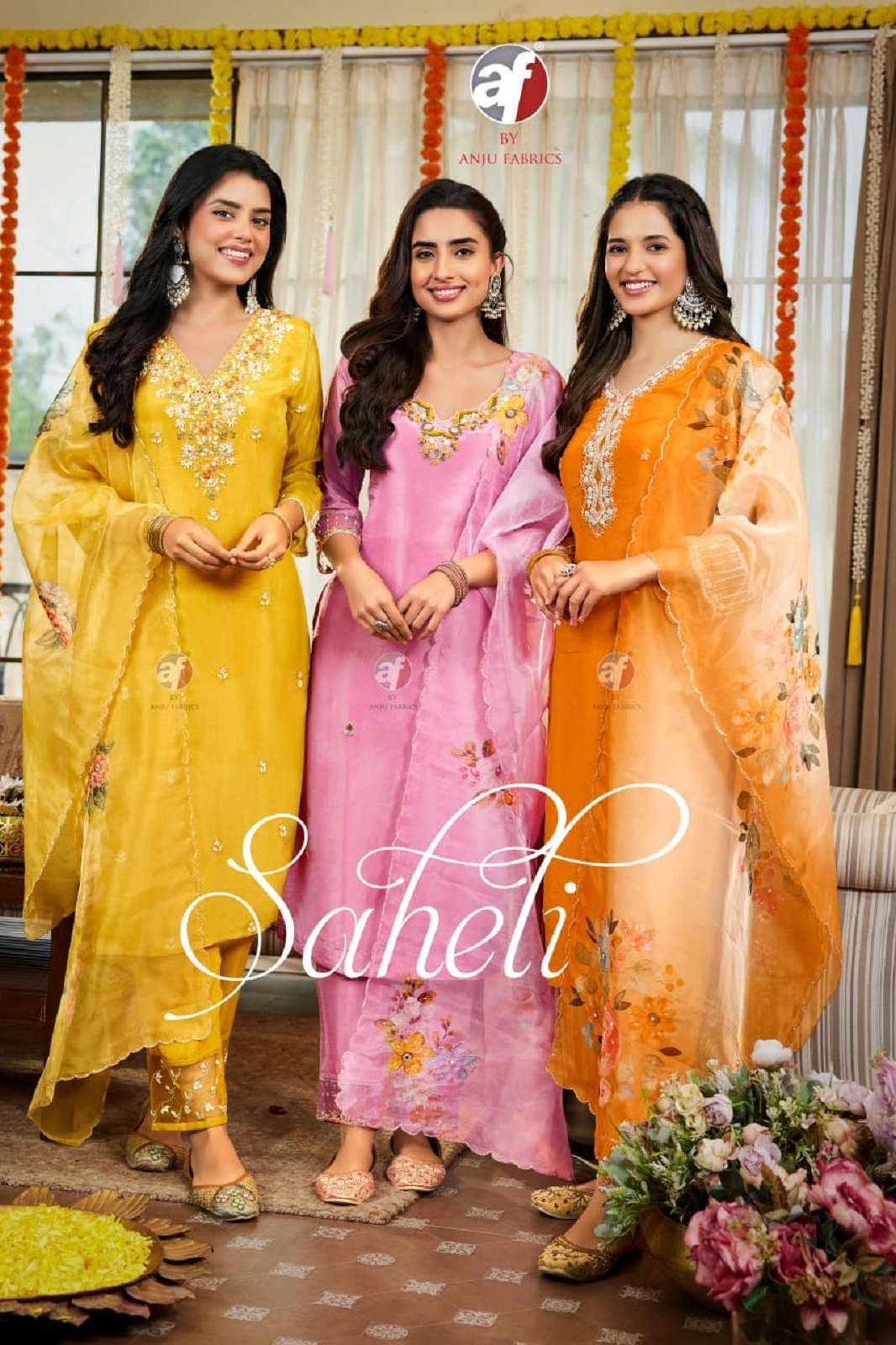 SAHELI BY ANJU FAB READY TO WEAR ANARKALI KURTIES