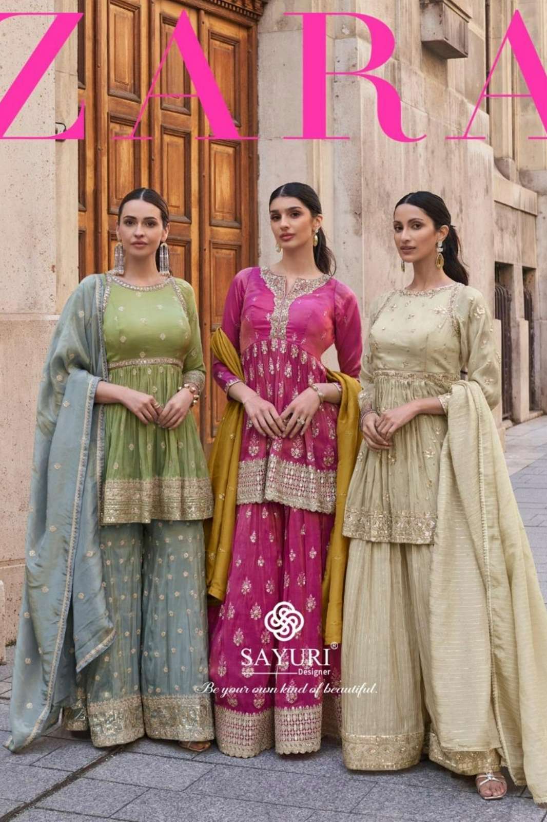 SAYURI ZARA 9234 READYMADE PREMIUM REAL SIMAR EMBROIDERED SUIT 