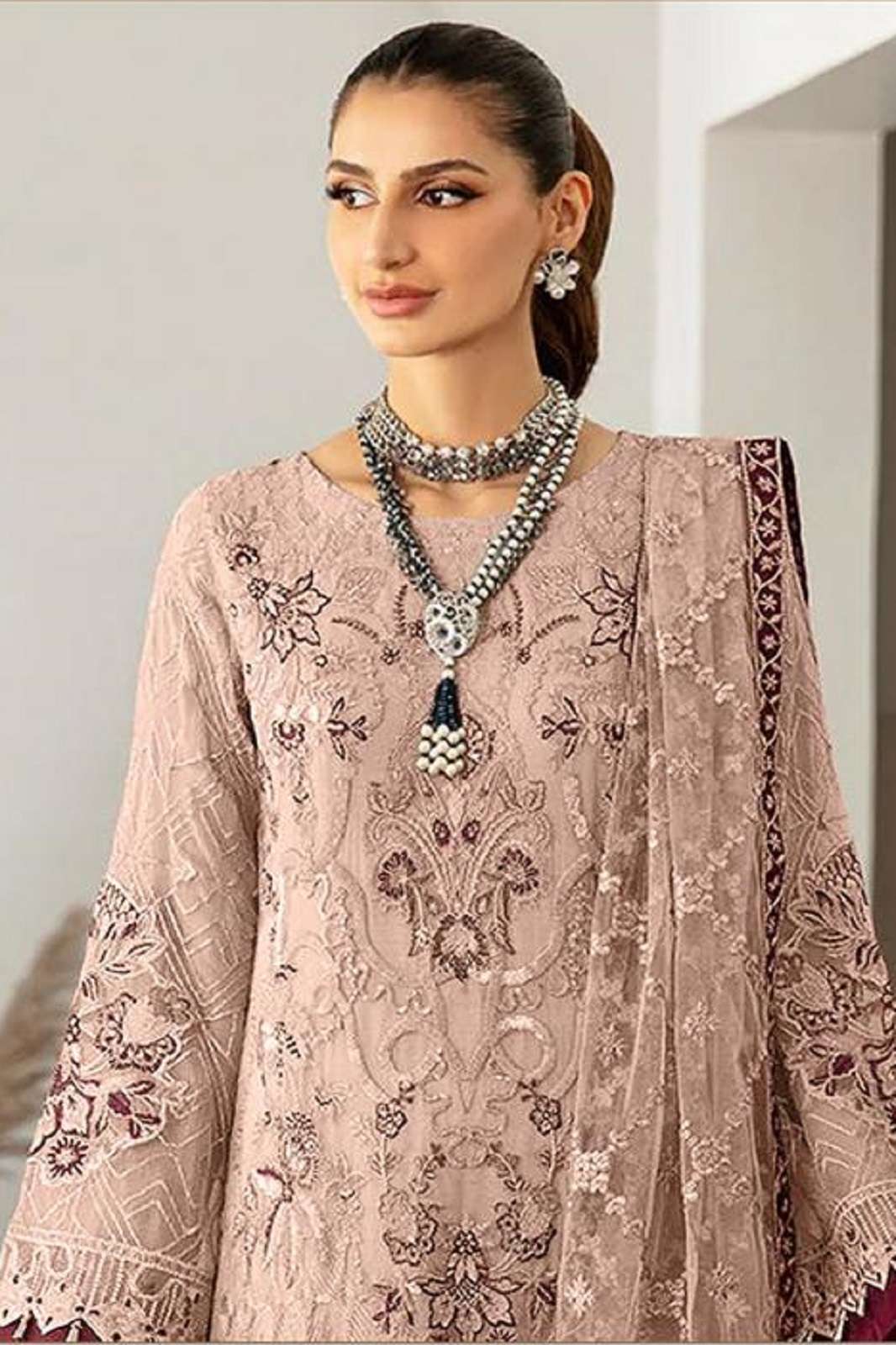 SERINE S 260 ORGANZA HEAVY EMBROIDERED PAKISTANI SUITS