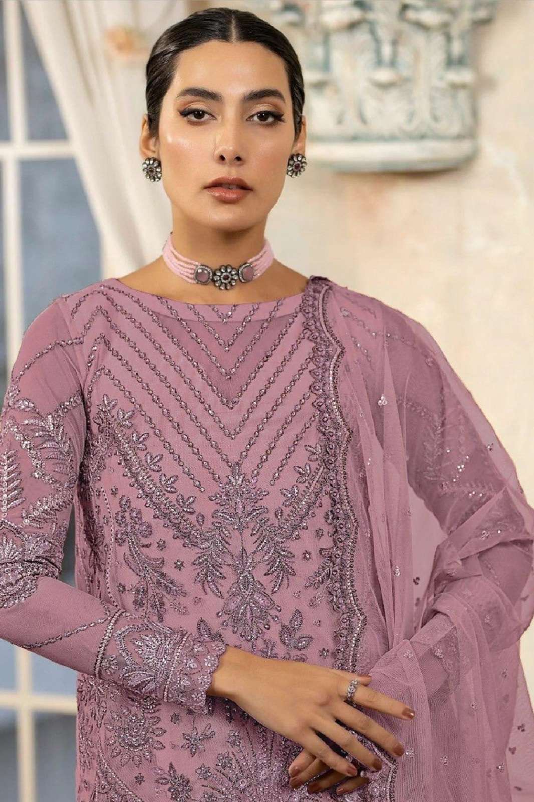 SHANAYA ROSE HAND CRAFT S 190 PAKISTANI SALWAR SUITS