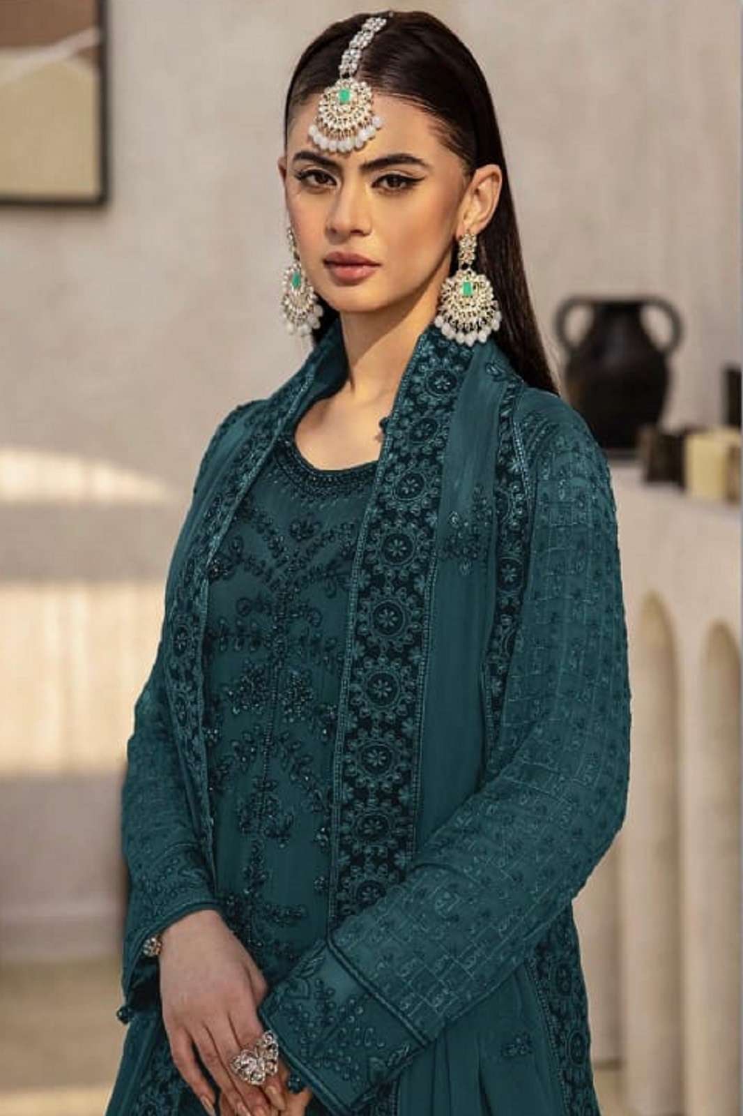 SHANAYA ROSE HAND CRAFT S 193 FOX GEORGETE PAKISTANI SUITS