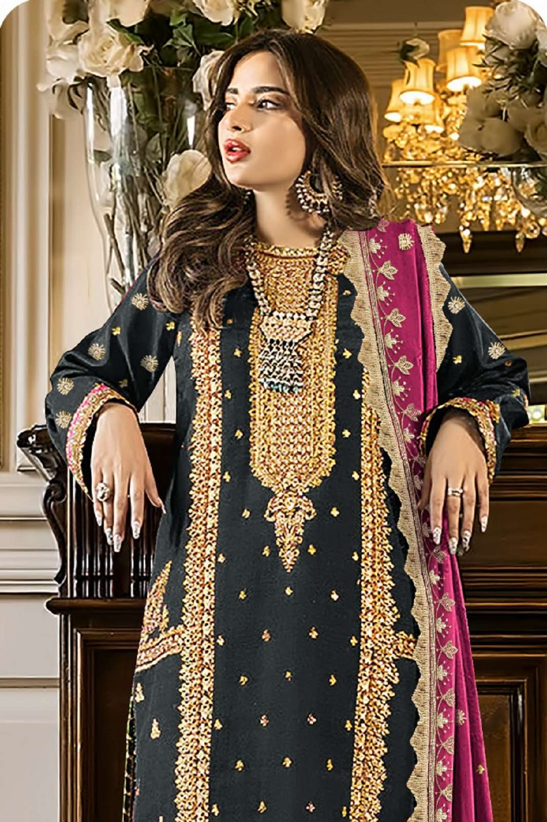  SHREE FAB S 5014 FOX GEORGETE PAKISTANI SUITS