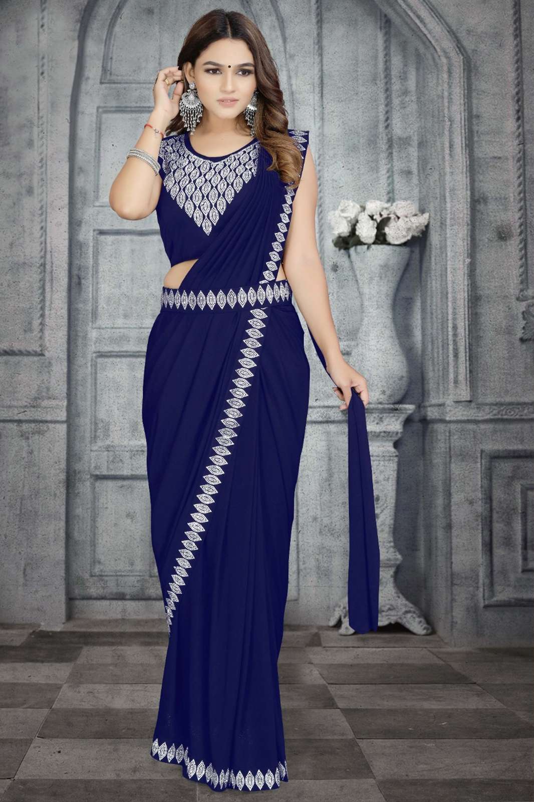 Shri Balaji Emporium 9113 Latest Designer Fancy Lycra Saree