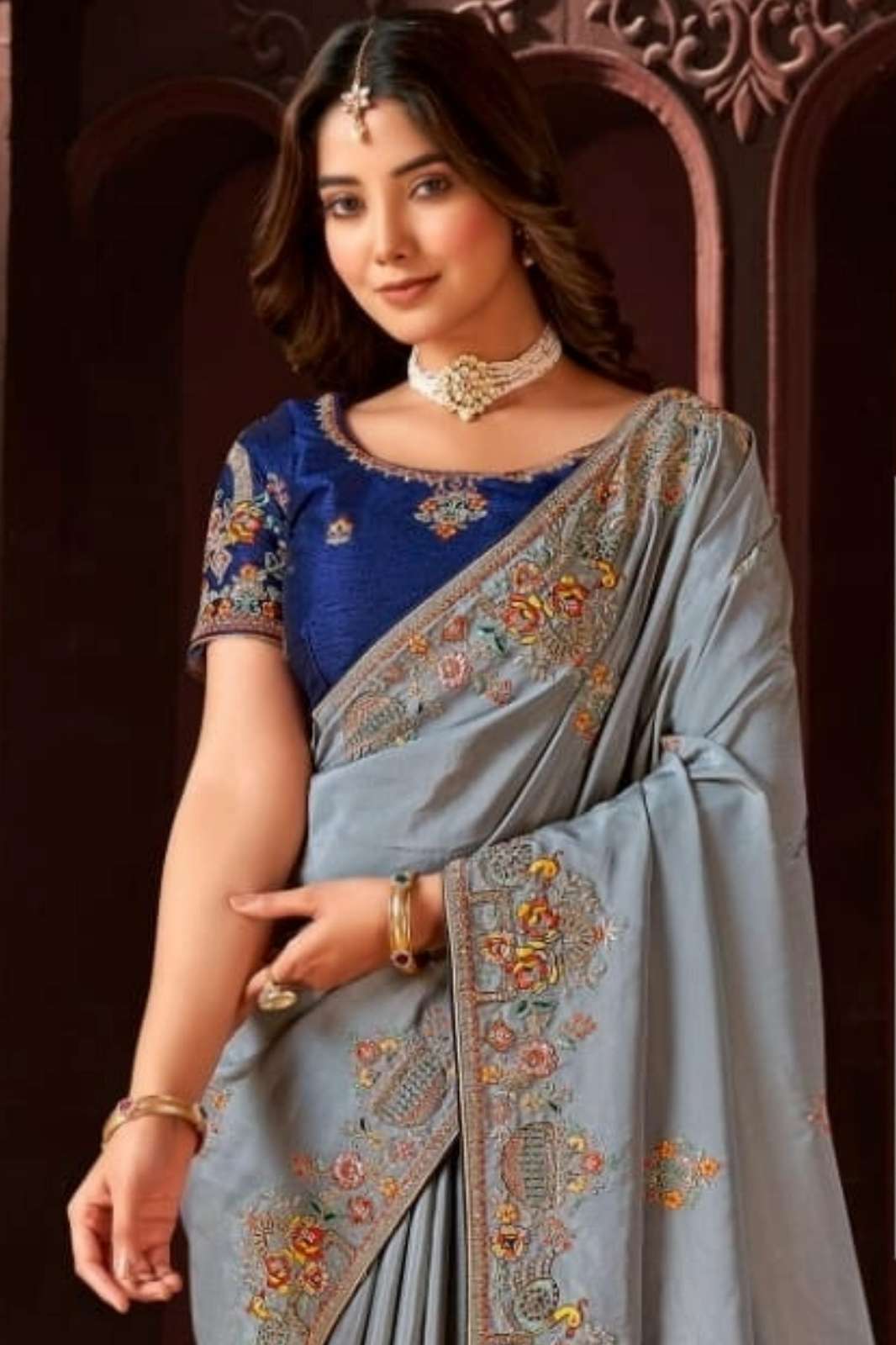 Shri Balaji Emporium Jodha 63B 9192 Beautiful Designer Georgette Saree