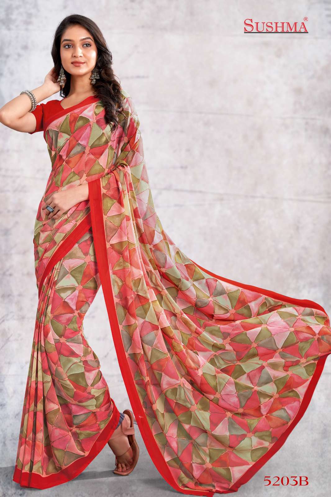 SUSHMA SOFT GEORGET 9249 TRADITONAL DESIGNER SOFT GEORGETTE SAREE