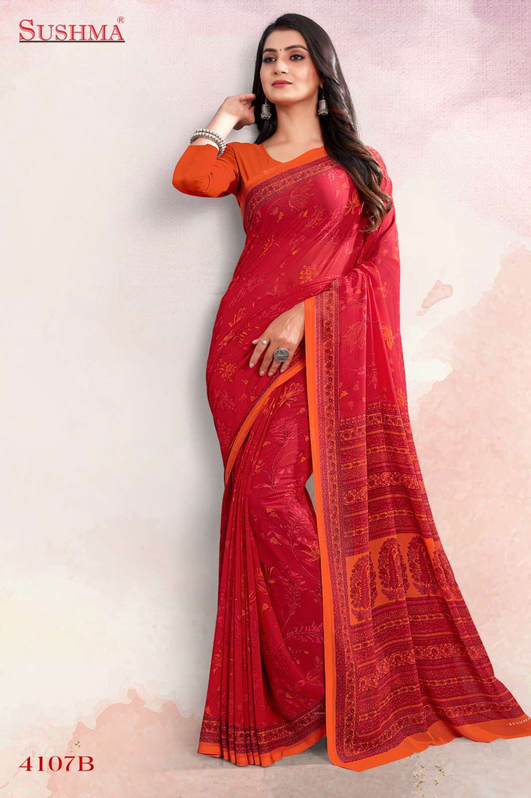 SUSHMA SOFT GEORGET 9249 TRADITONAL DESIGNER SOFT GEORGETTE SAREE